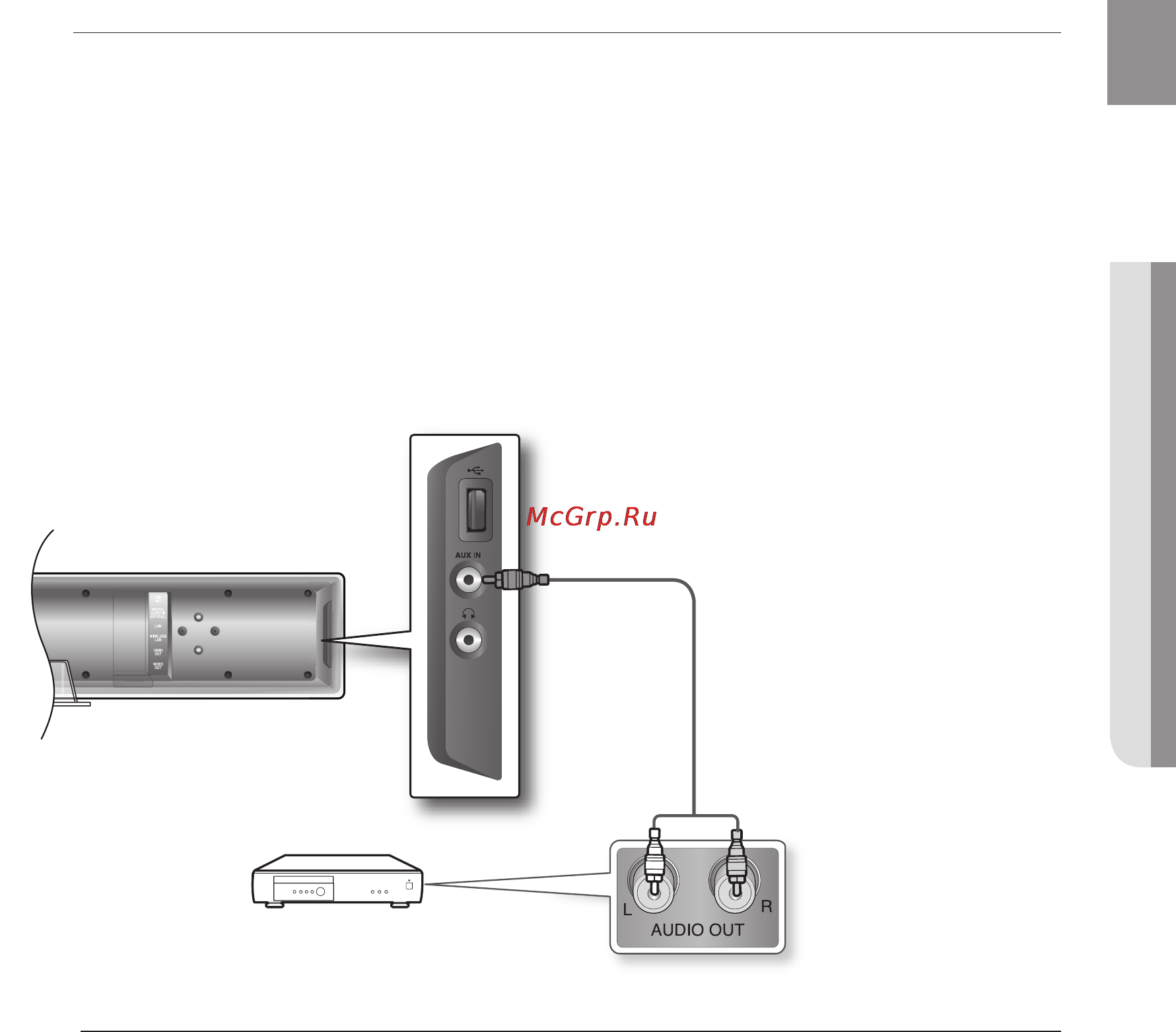 Samsung HT-BD8200 [25/80] Подключение внешнего аналогового устройства