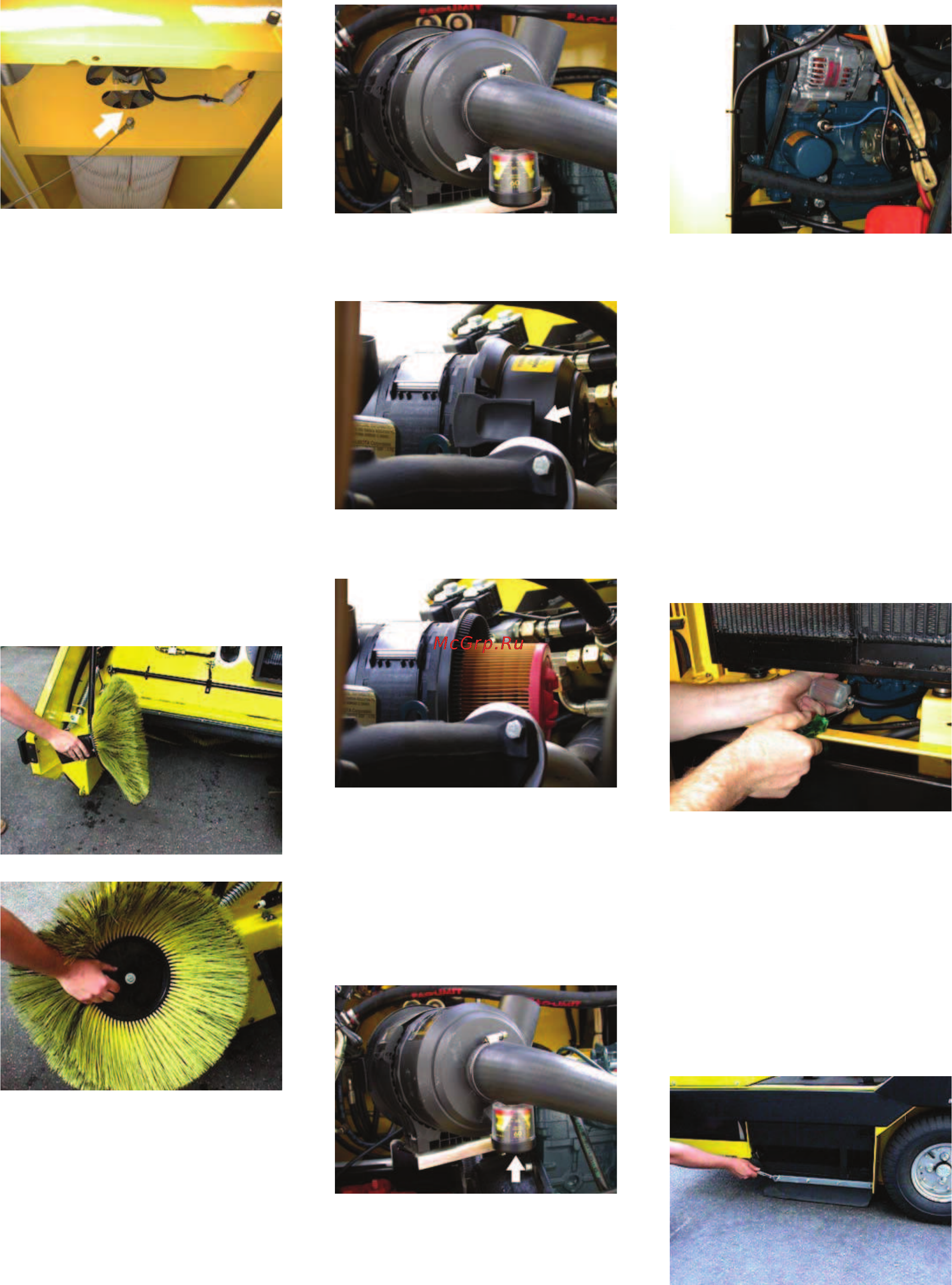 Karcher KMR 1700 B/Lpg [14/21] Замена боковых щеток