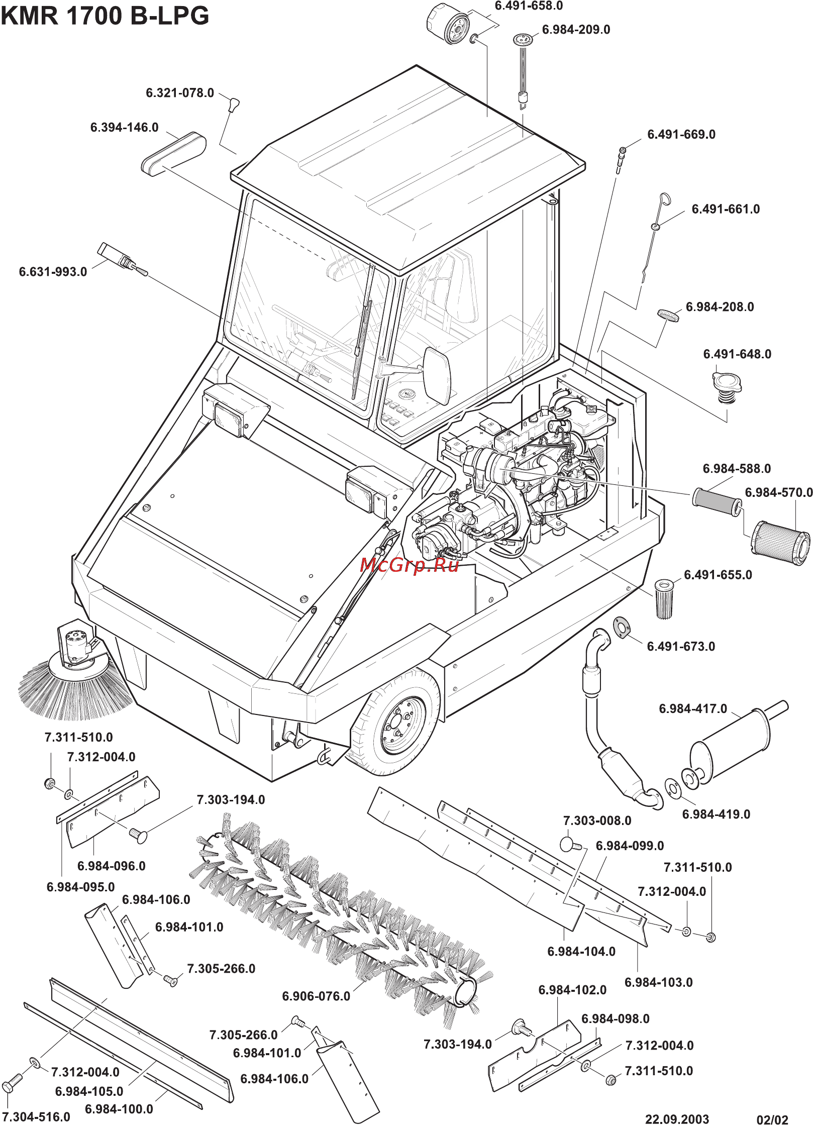 Karcher KMR 1700 B/Lpg Инструкция по эксплуатации онлайн [21/21] 2603
