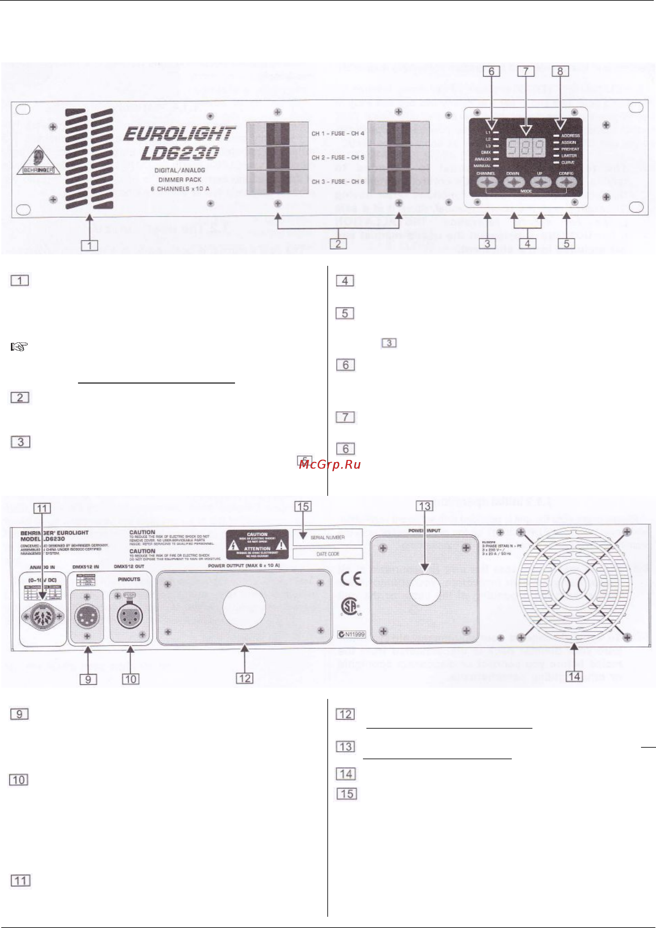 Behringer LD6230 EUROLIGHT [6/11] Eurolight ld6230