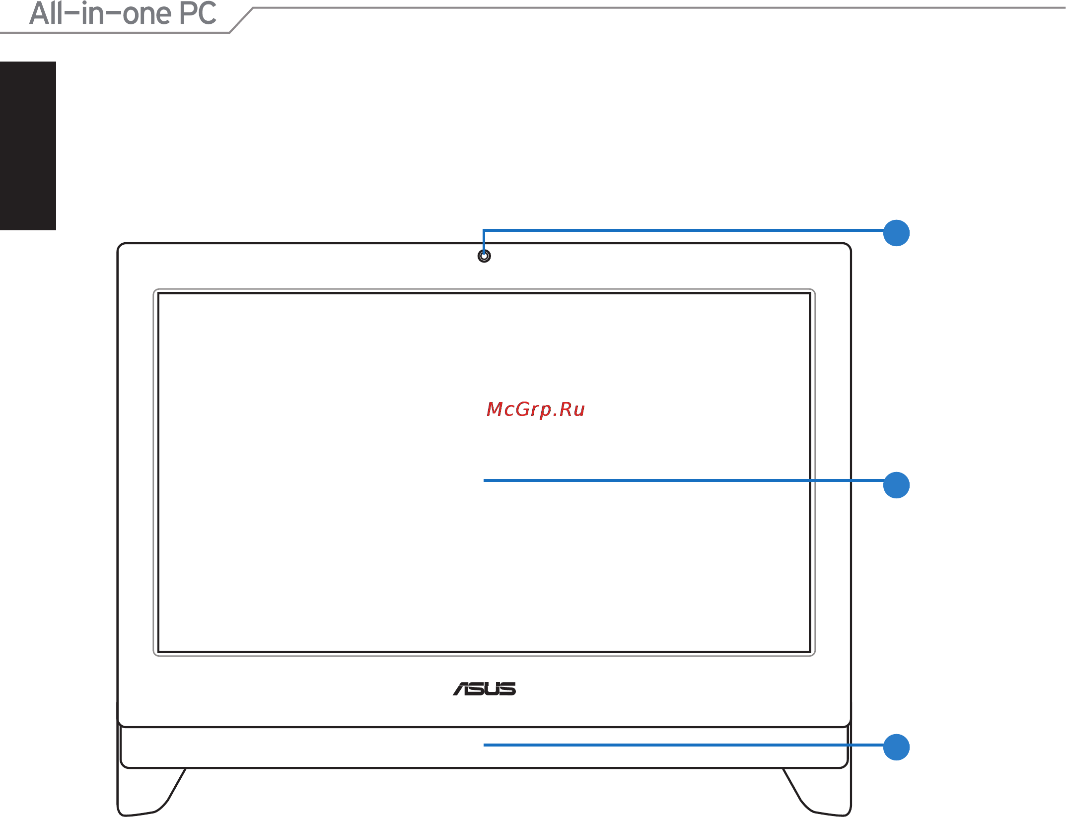 Asus ET2400INT-B088E [14/42] Вид спереди
