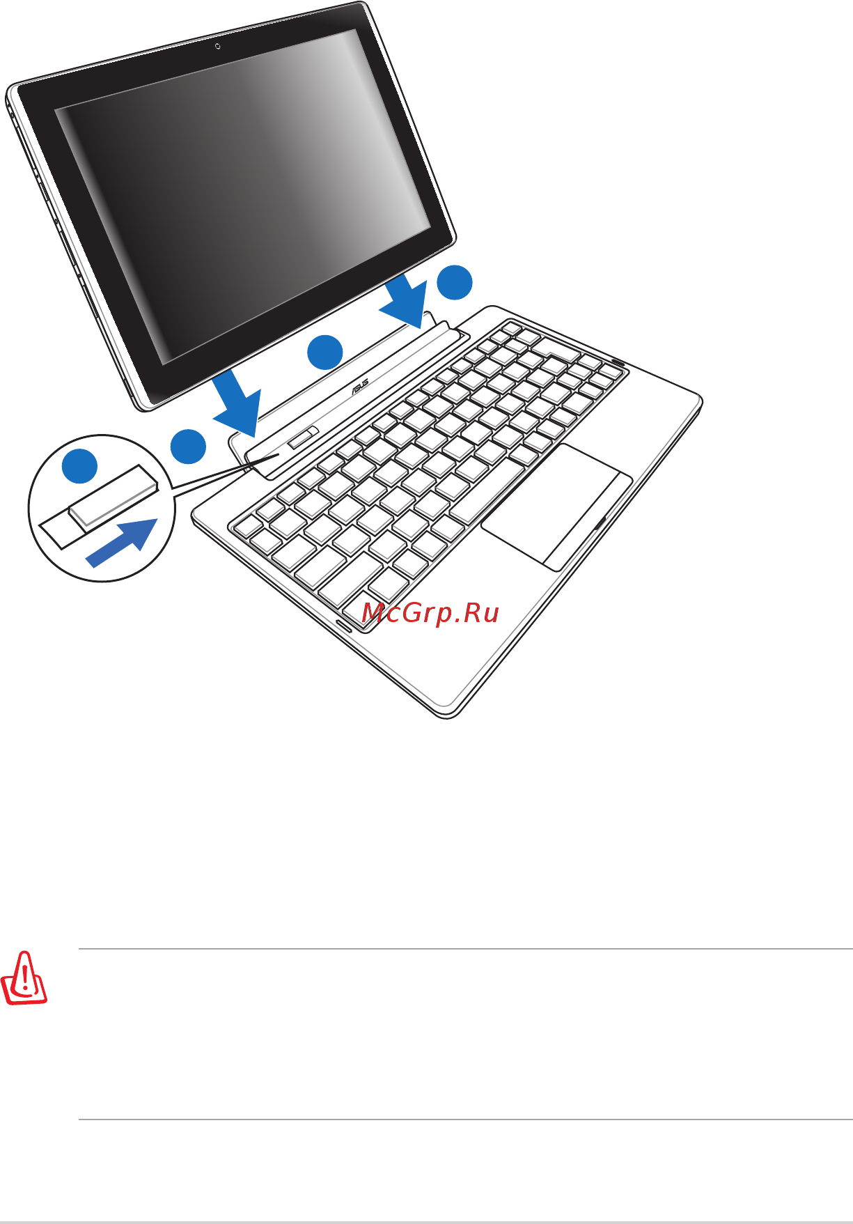 Asus TF101G 32Gb [11/46] Подключение eee pad к док станции
