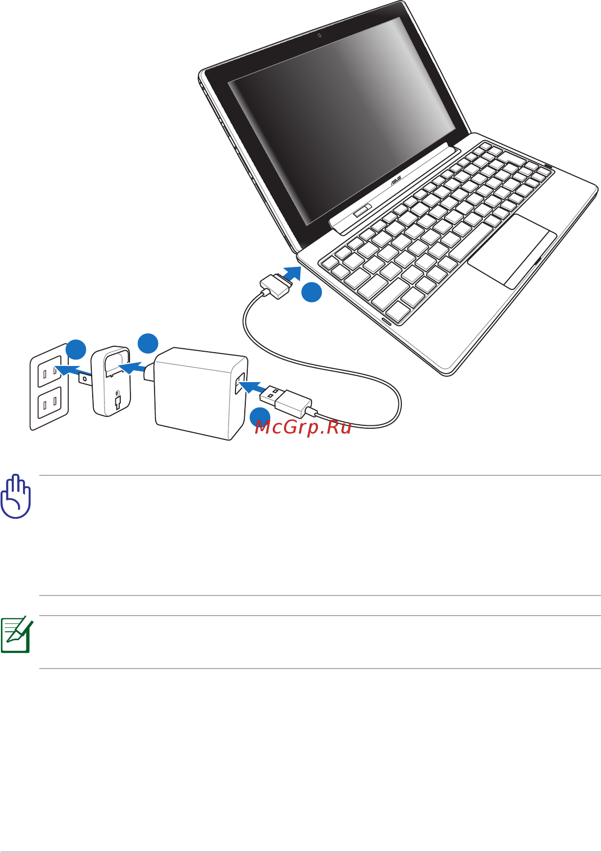 Asus TF101G-1B042A 16Gb [12/46] Зарядка eee pad подключенного к док станции