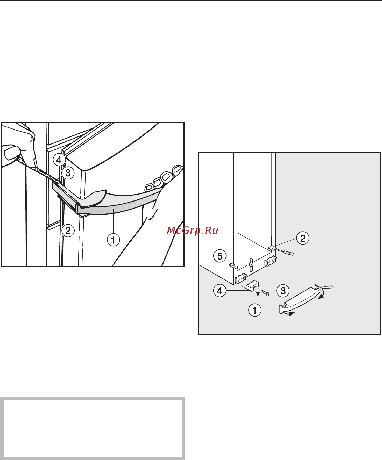 Miele FN 4957 S ed-1 [38/44] Èçìåíåíèå íàâåñêè äâåðöû 38