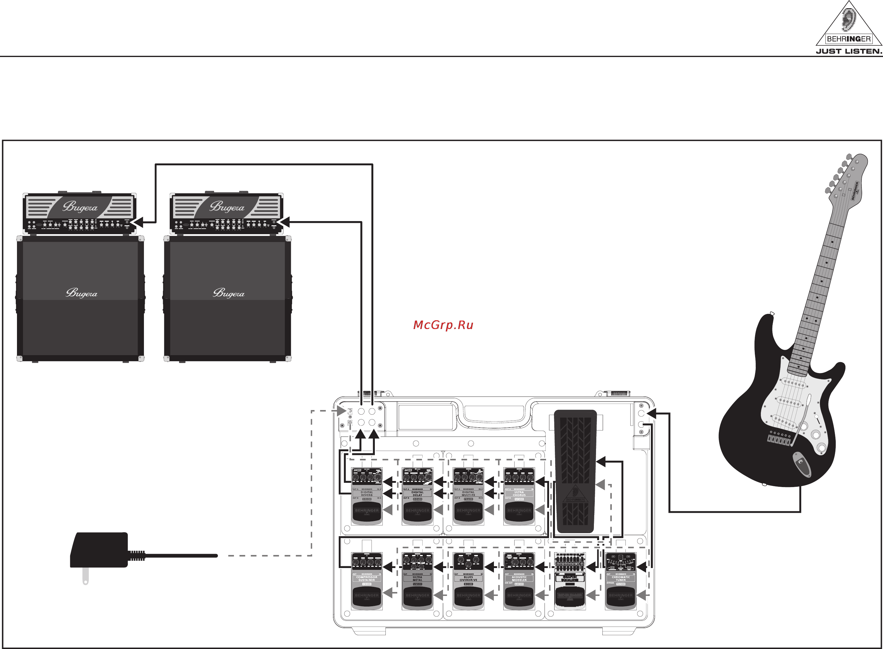 Behringer PB600 PEDAL BOARD Инструкция по эксплуатации онлайн [2/2] 2774