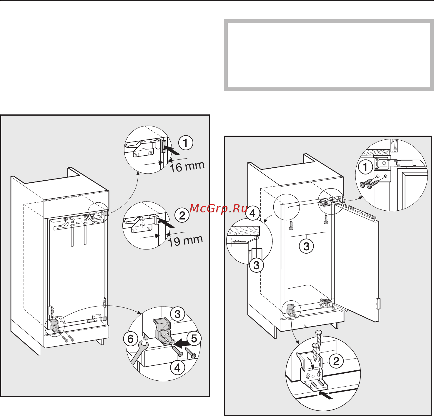 Miele F 9252 i [43/52] Встраивание прибора