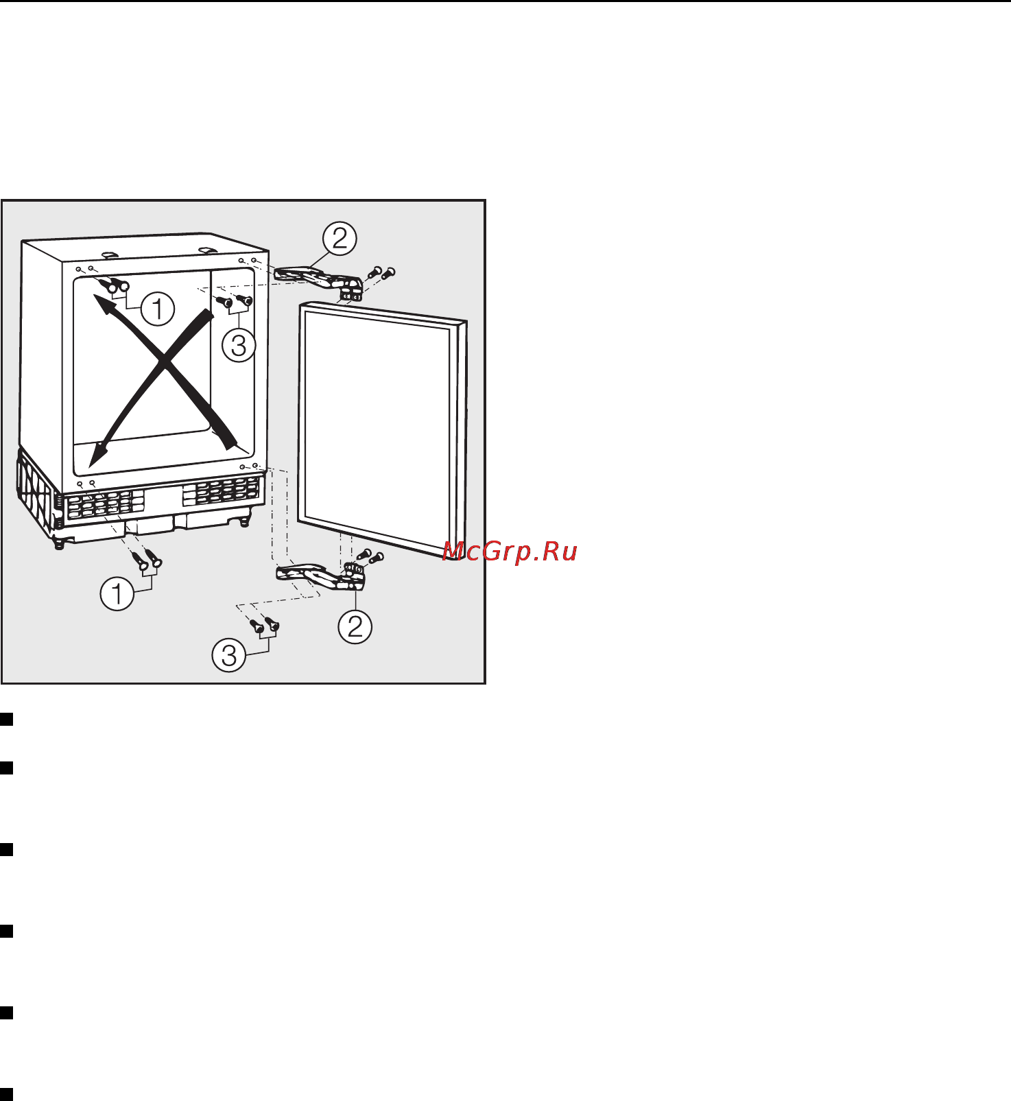 Miele F 123 Ui [28/36] Пepeнaвeшивaниe двepцы