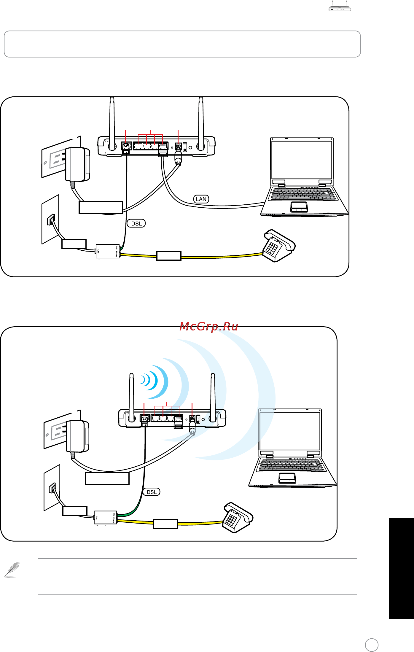 Asus DSL-N11 [23/40] A hardver beállítása