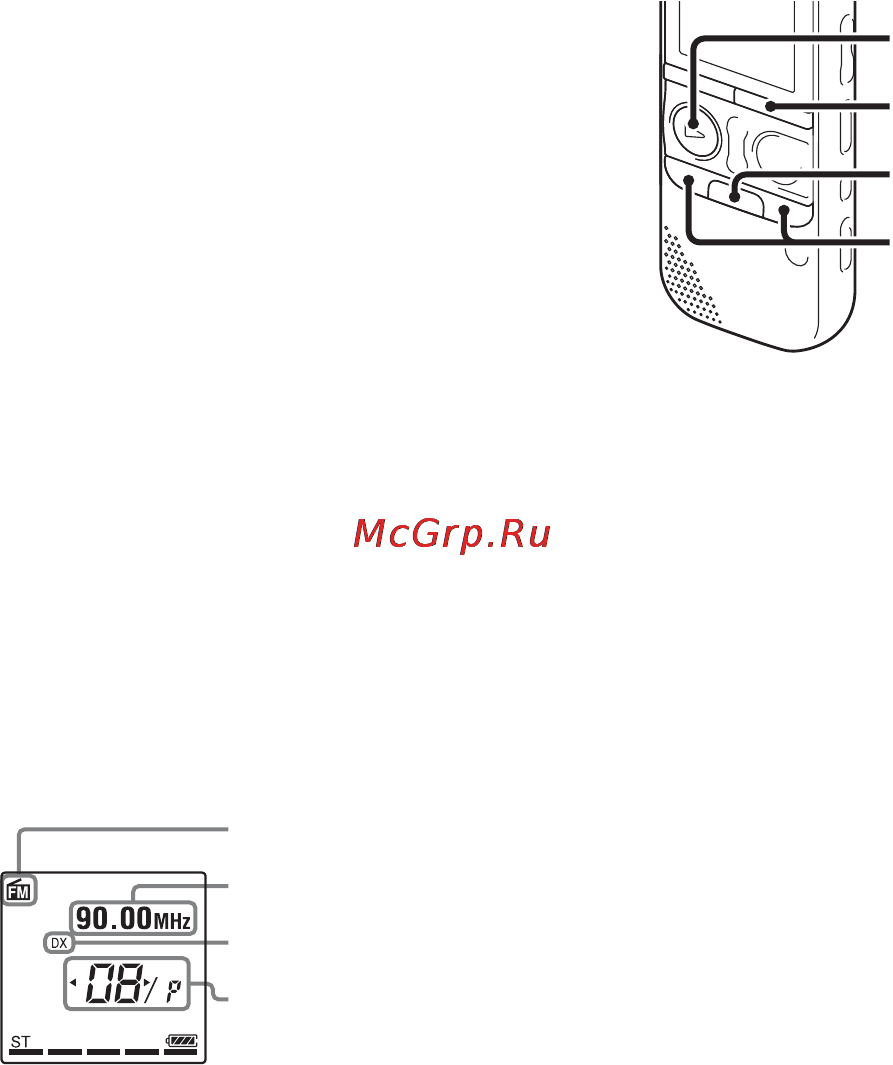 Sony ICD-AX412 2GB [82/171] Настройка заданной радиостанции