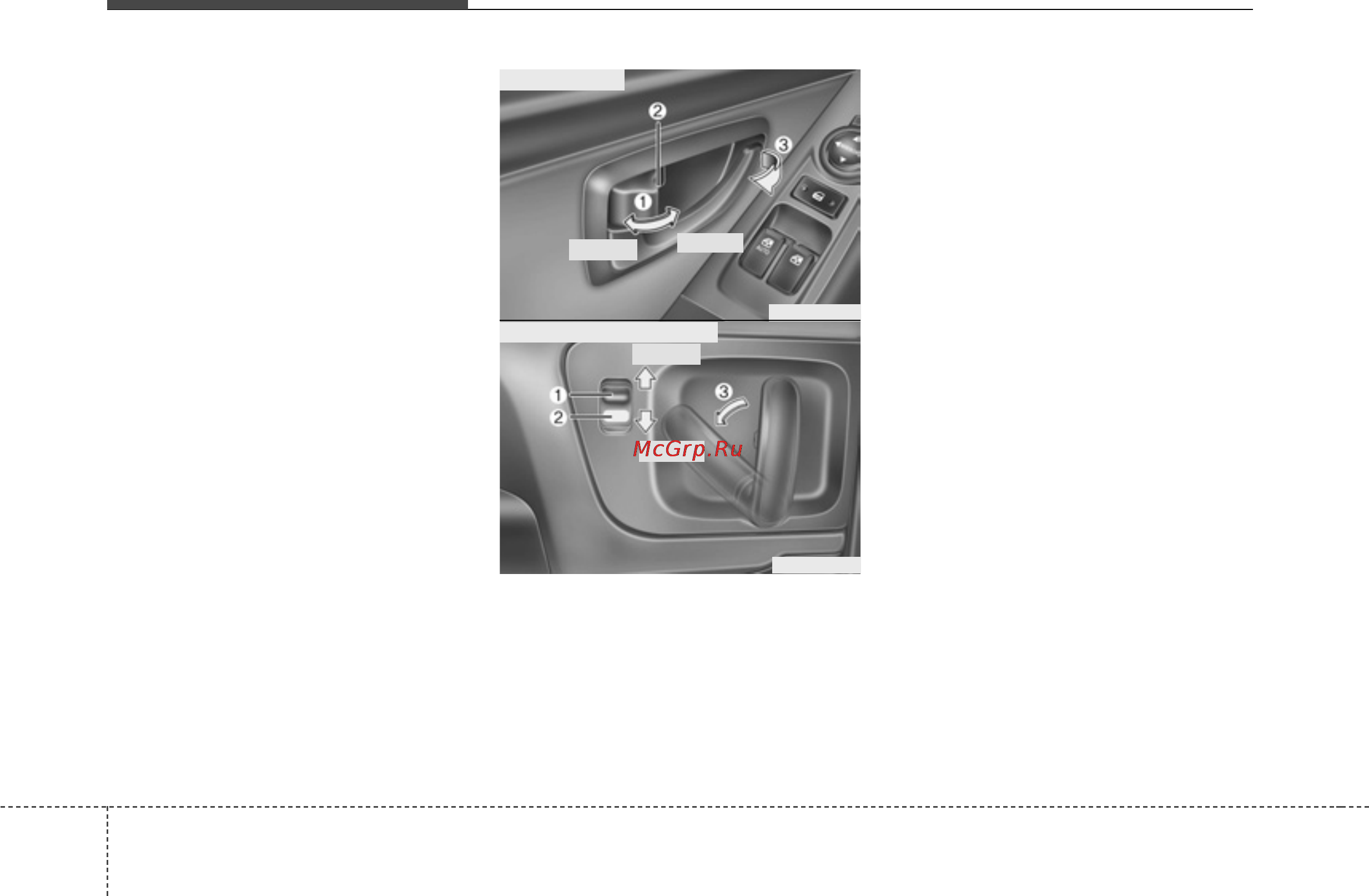 Hyundai H-1 (2007) [96/368] Управление замками дверей изнутри автомобиля