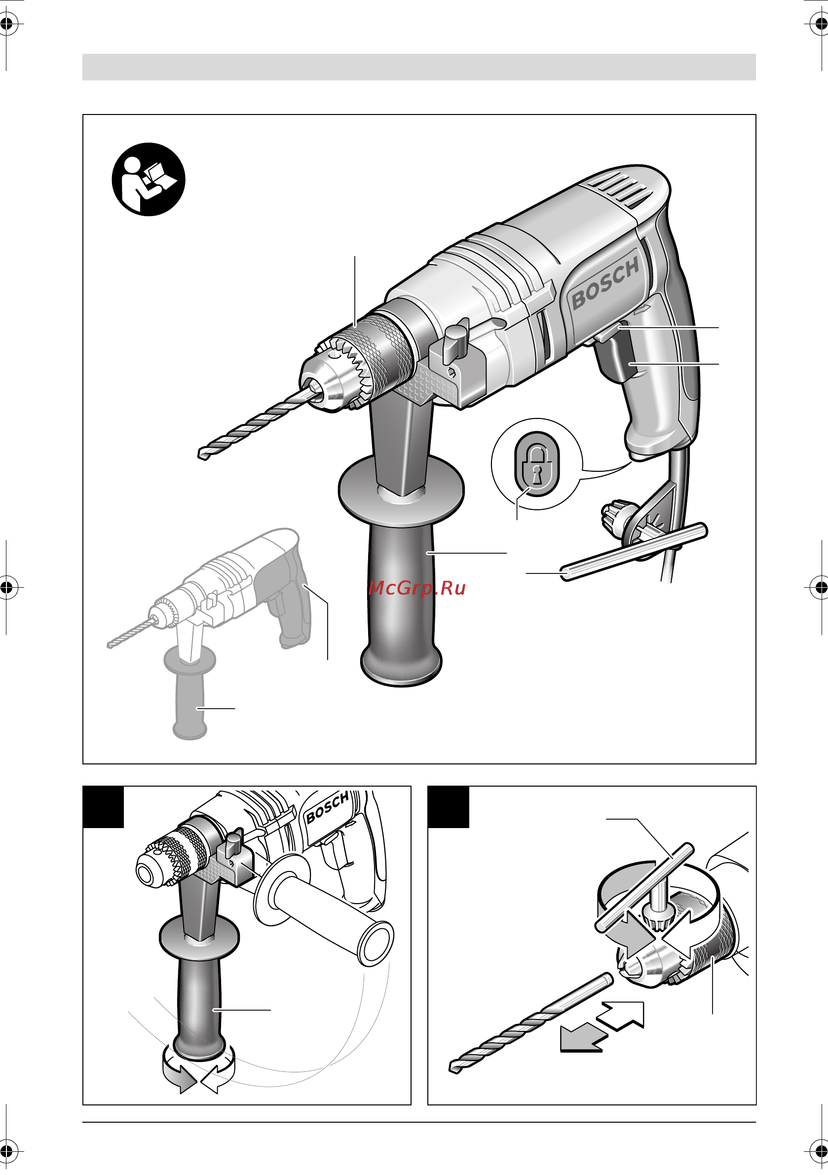 Bosch GBM 13 HRE 0.601.049.603 Инструкция по эксплуатации онлайн [4/102] 2907