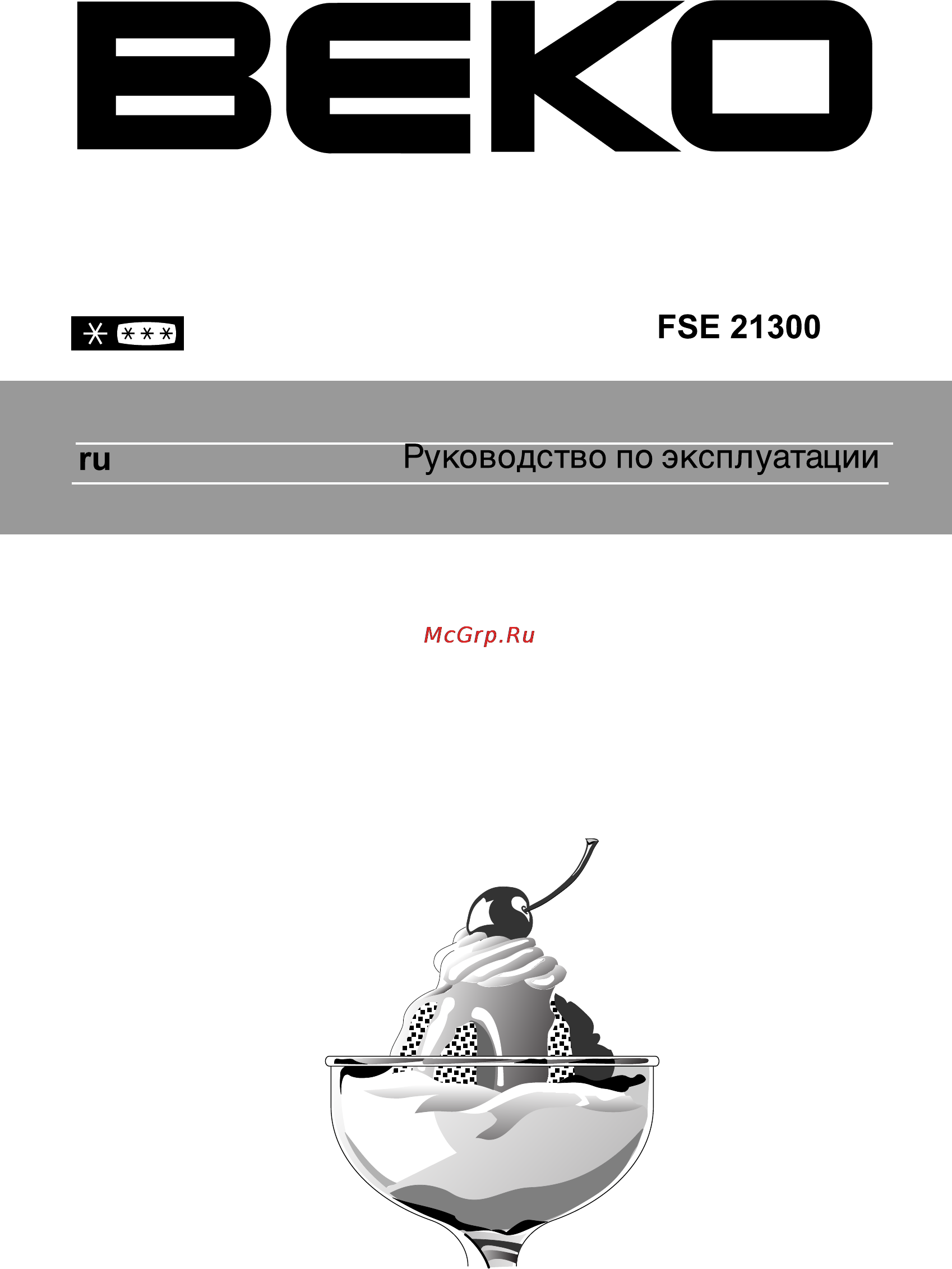 Beko FSE 21300 Инструкция по эксплуатации онлайн