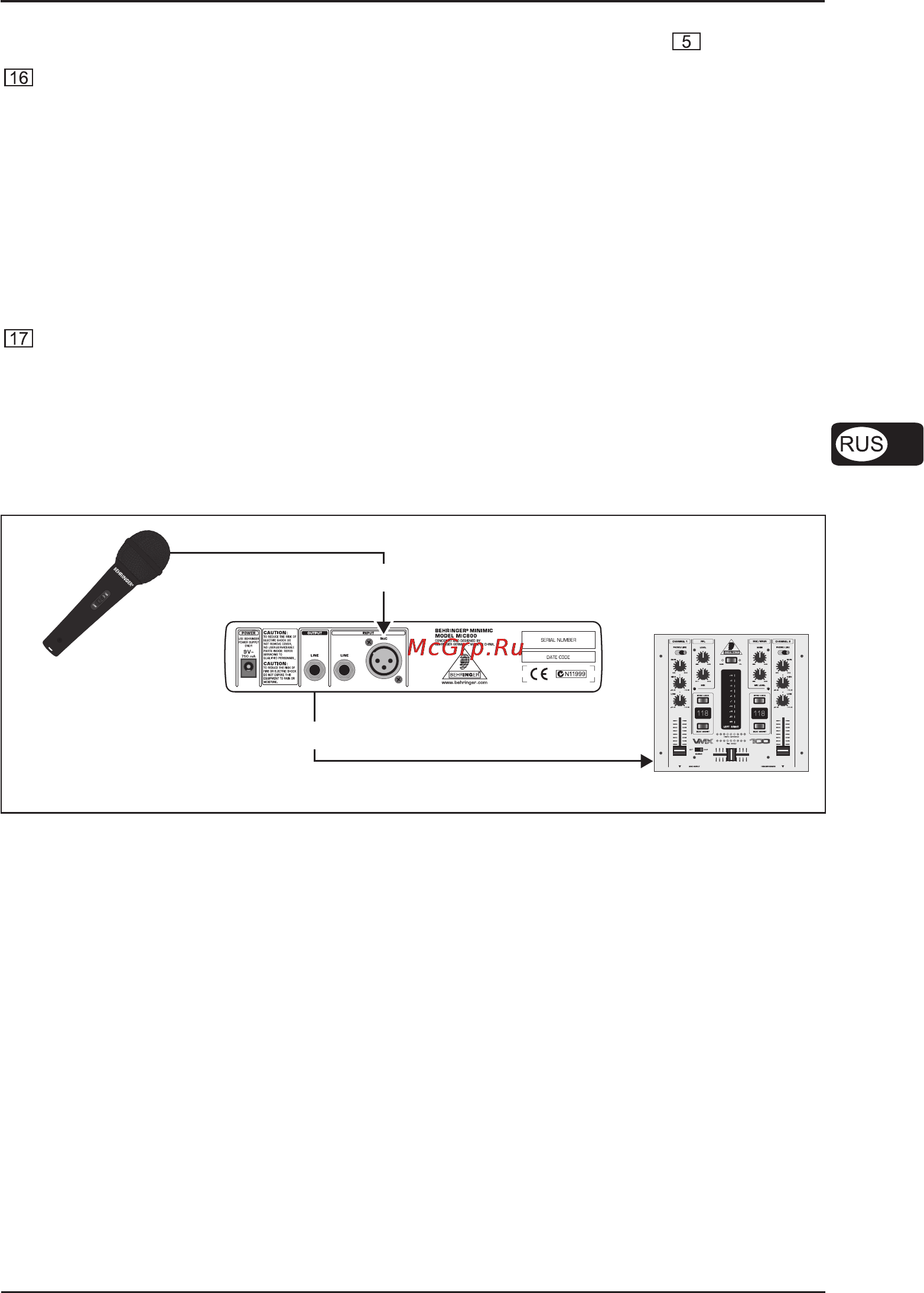 Behringer MIC800 MINIMIC [9/13] Minimic mic800