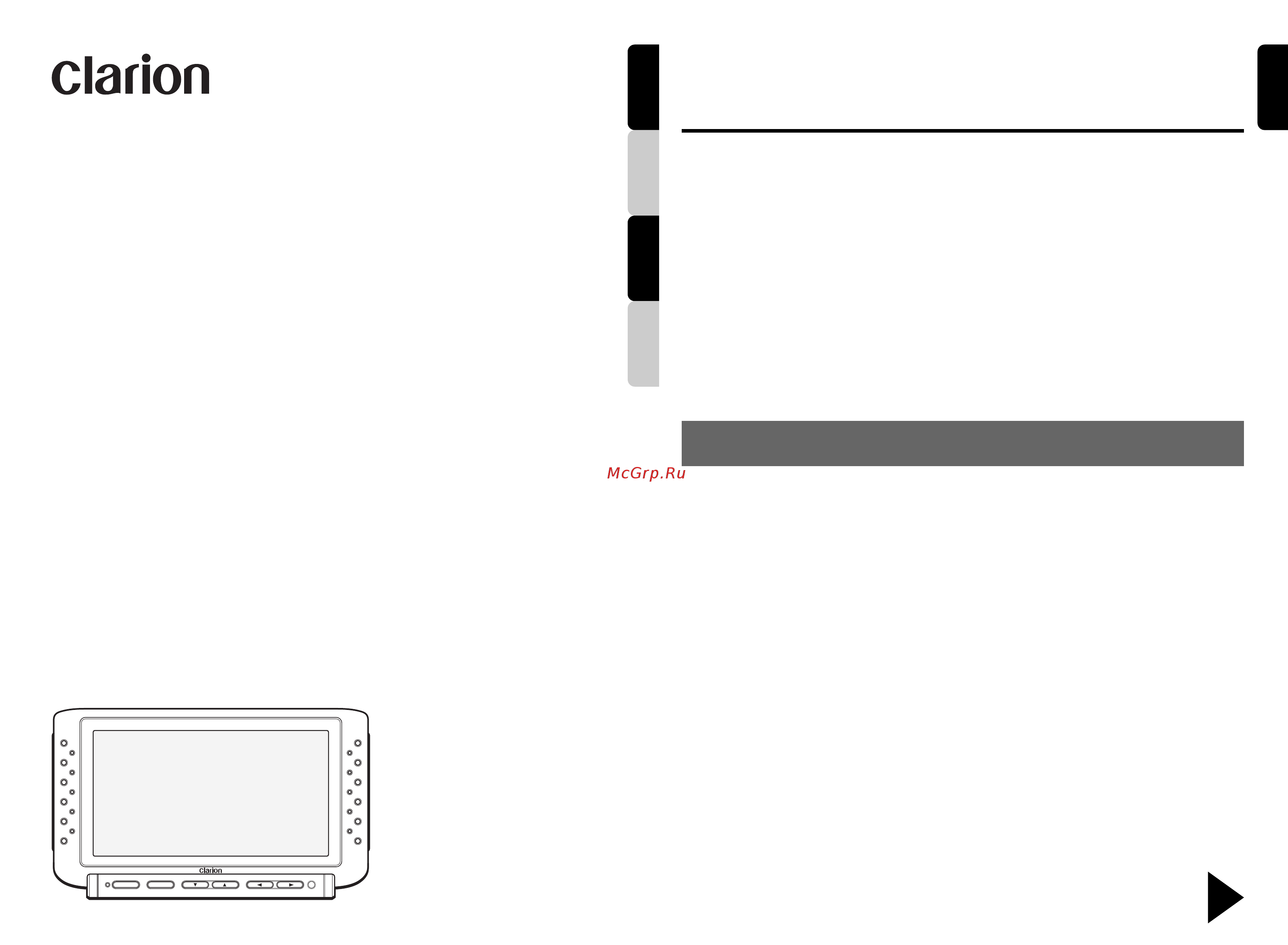 Clarion CJ-981E01,3 Инструкция по эксплуатации онлайн