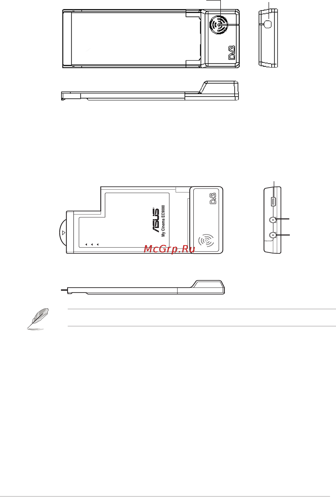 Asus US2-400 [16/50] Dvbt express card тв тюнер