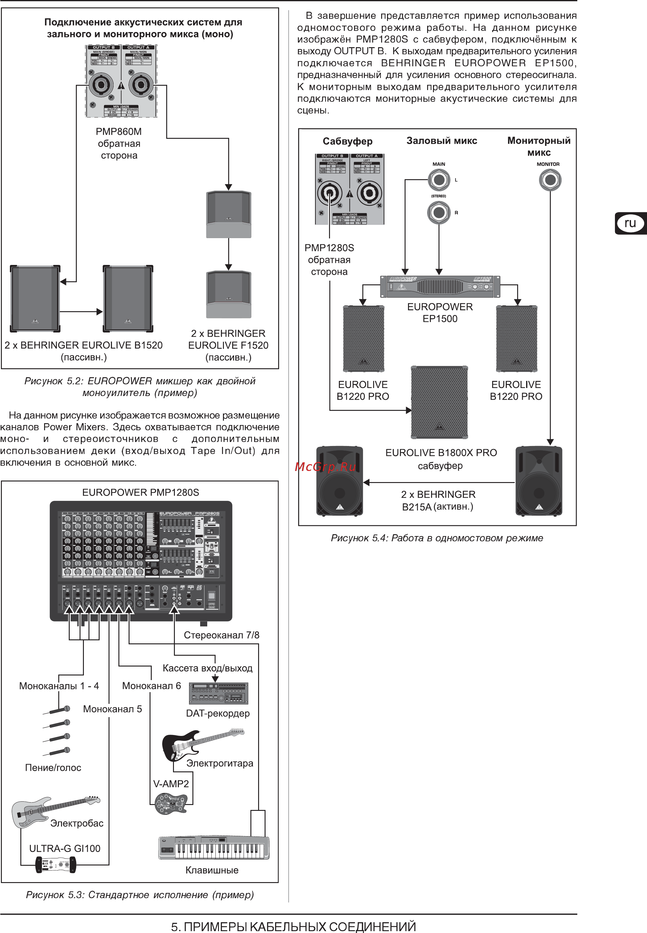 Behringer PMP 1280S EUROPOWER Инструкция по эксплуатации онлайн [9/11] 3186