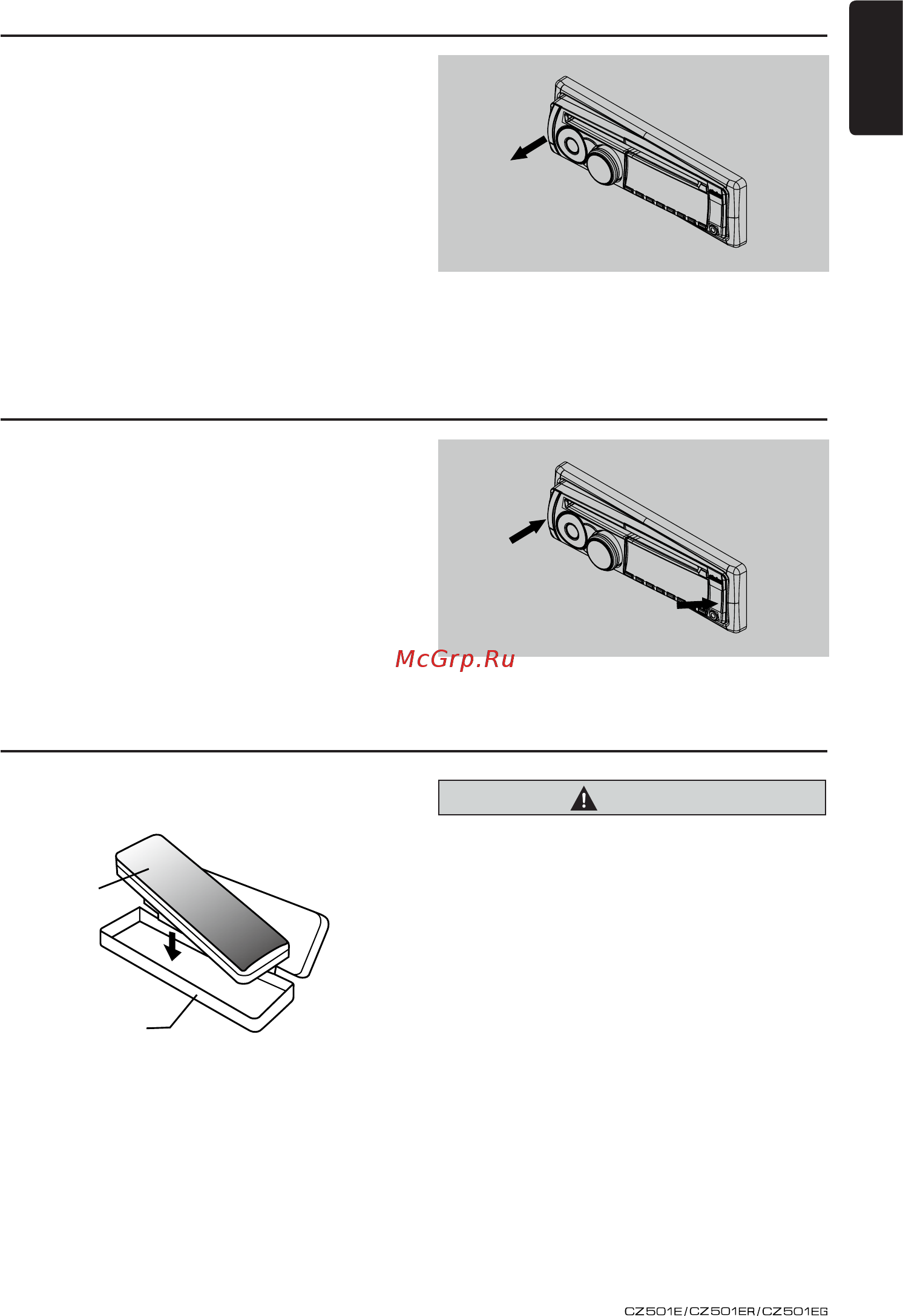 Clarion CZ501E [7/31] Attach the dcp