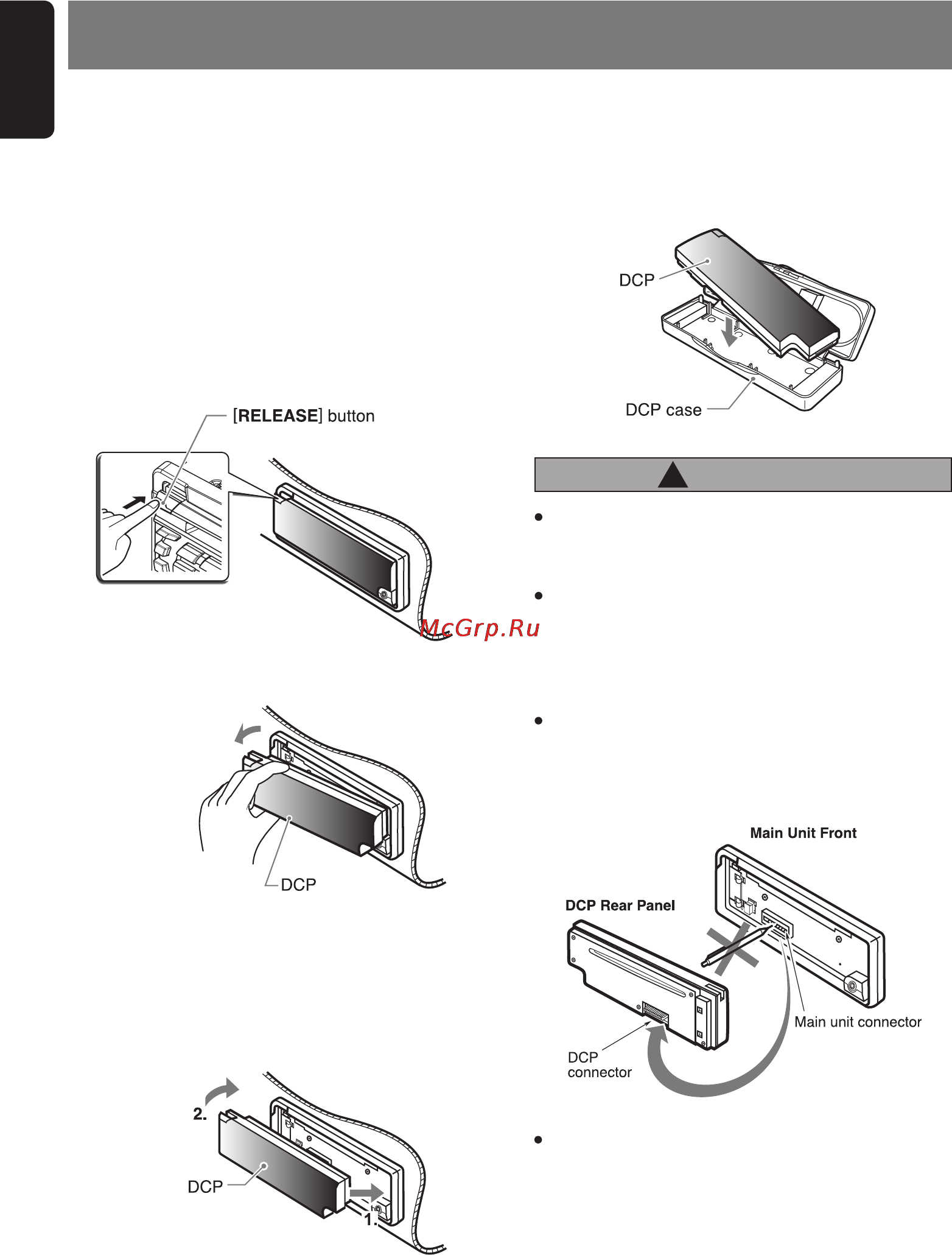 Clarion DB178RMP [9/28] Precautions