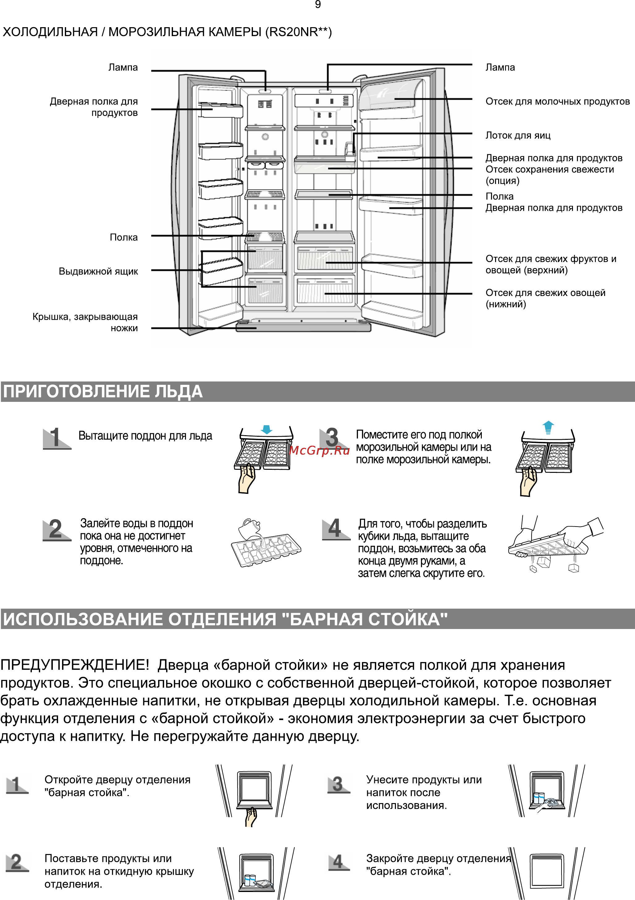 Samsung RS-20 CRVB5 Инструкция по эксплуатации онлайн [9/19] 3349