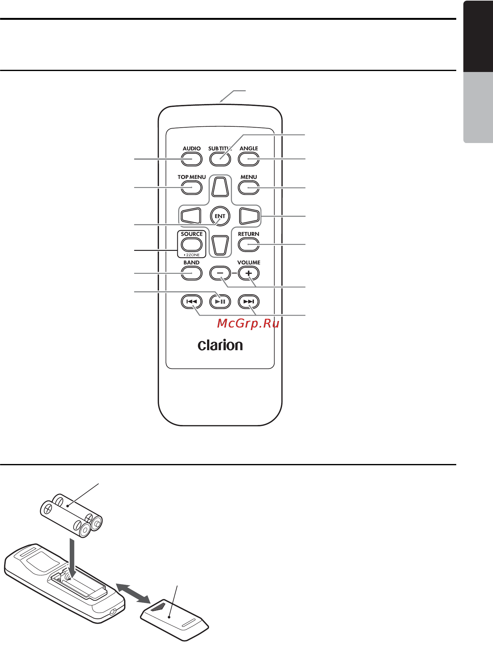 Clarion MAX973HD [157/187] Remote control operations