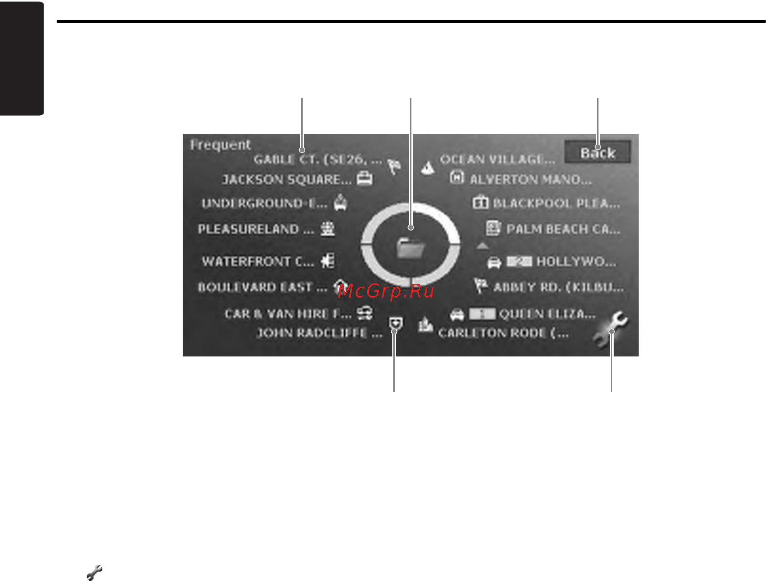 Clarion MAX973HD [55/187] Registered name place name