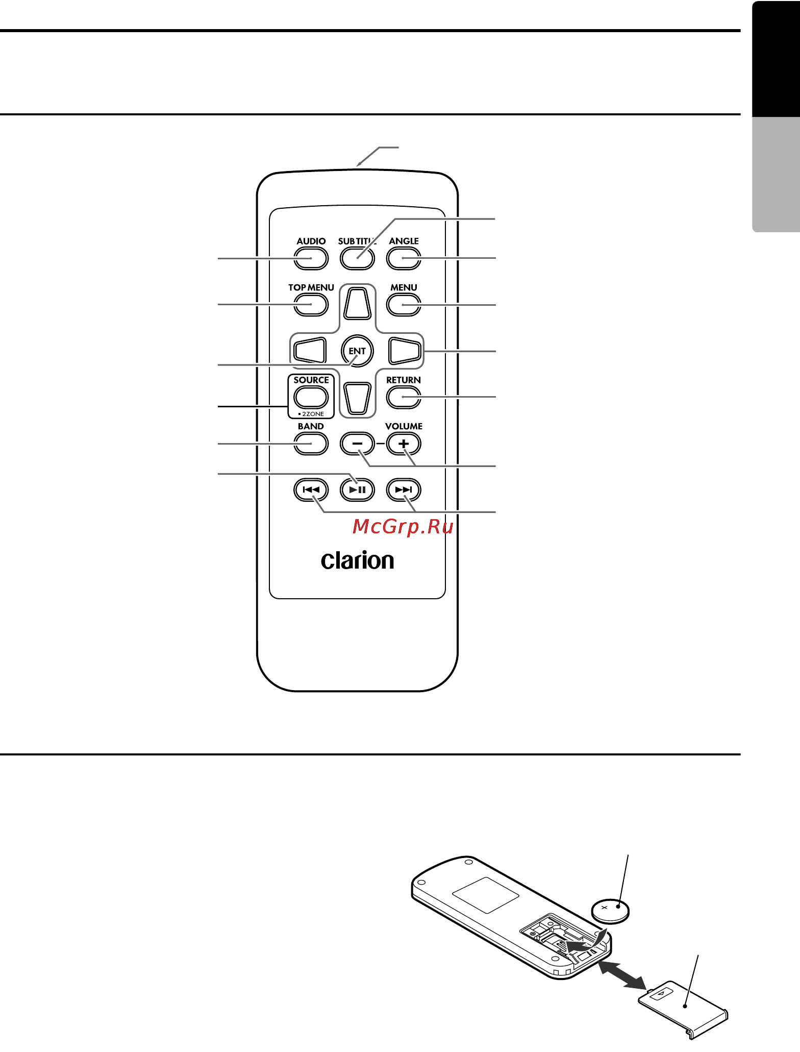 Clarion MAX983HD [157/187] Remote control operations