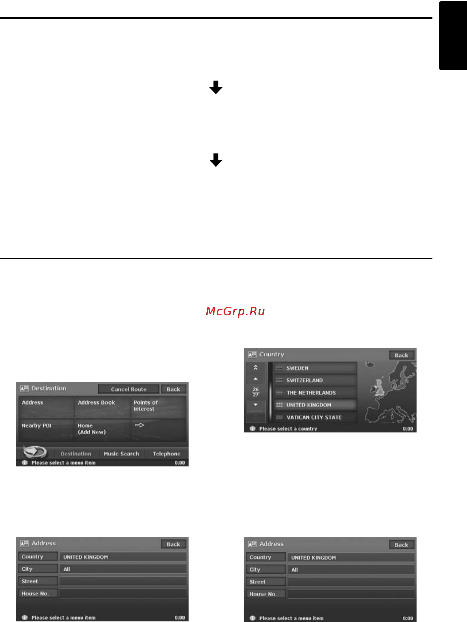 Clarion MAX983HD [18/187] Outline of destination entering procedures