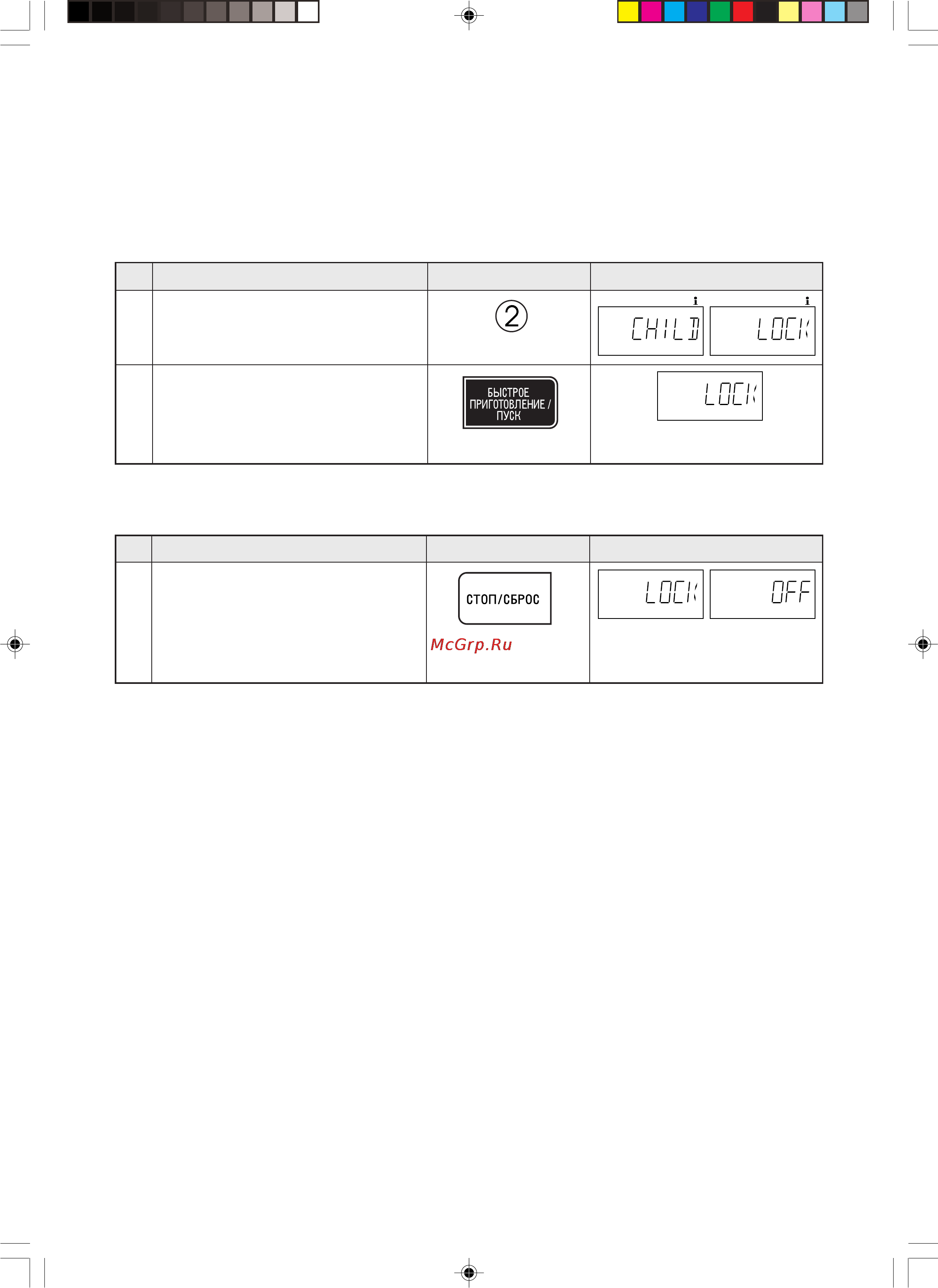 Sharp R-777H [80/84] 2 child lock