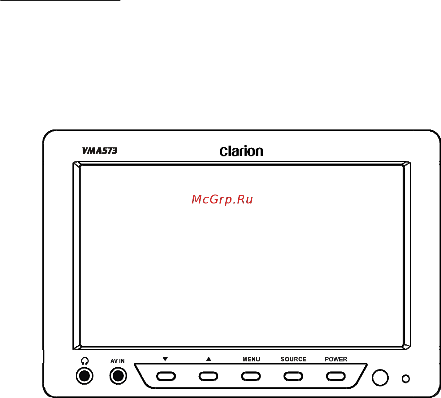Clarion VMA773 [2/33] Or 7 wide screen color lcd monitor