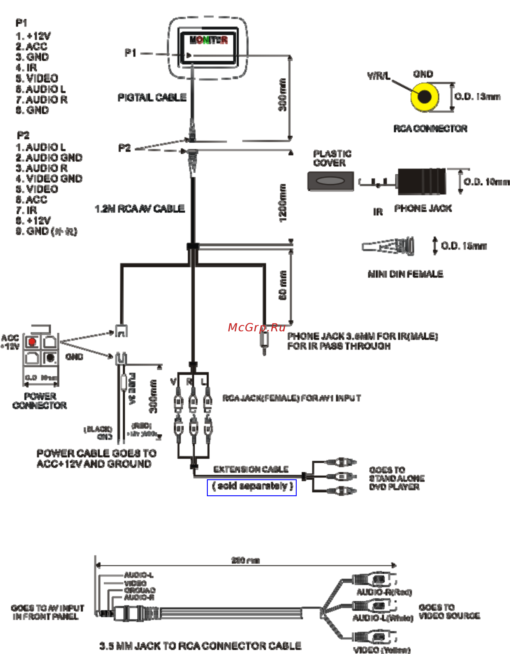 Clarion VMA573 [28/33] Connections diagram