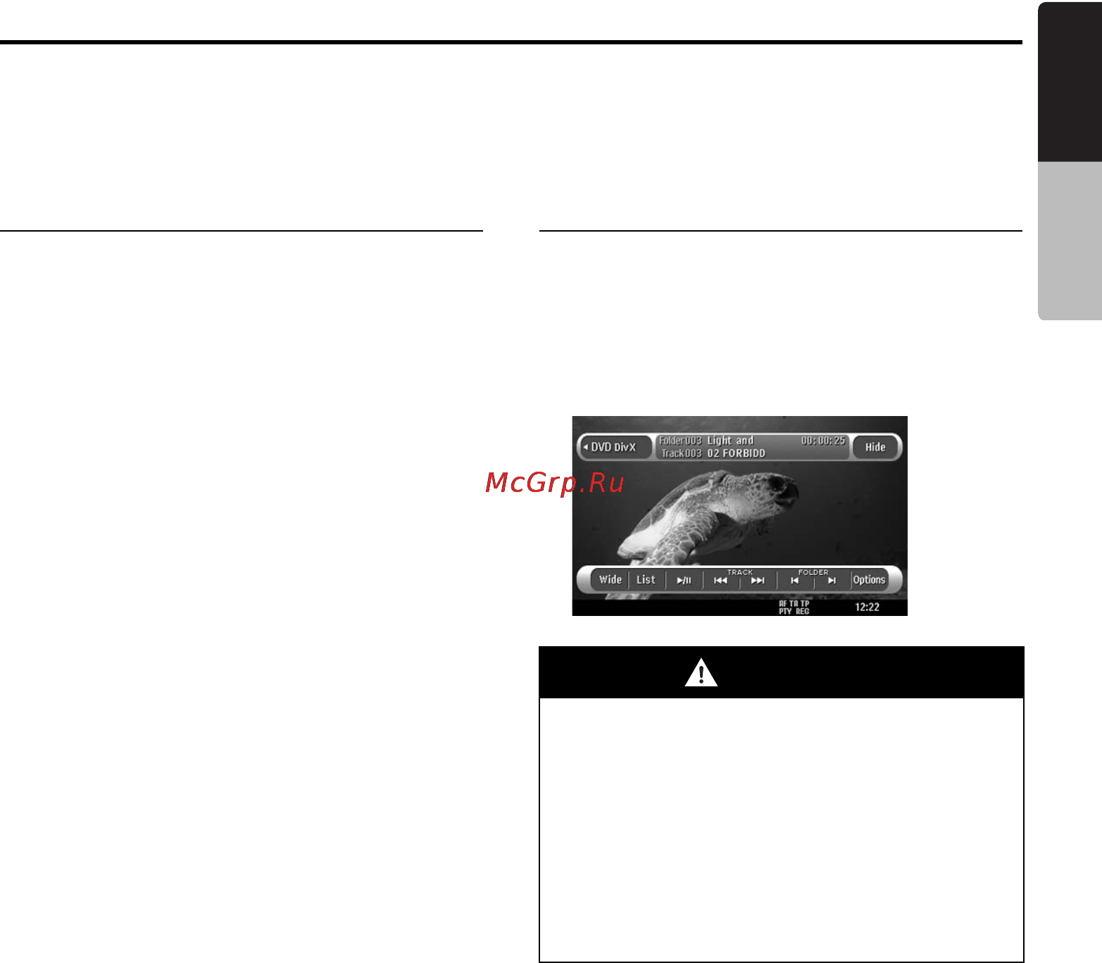 Clarion VX709E [45/85] Divx operations