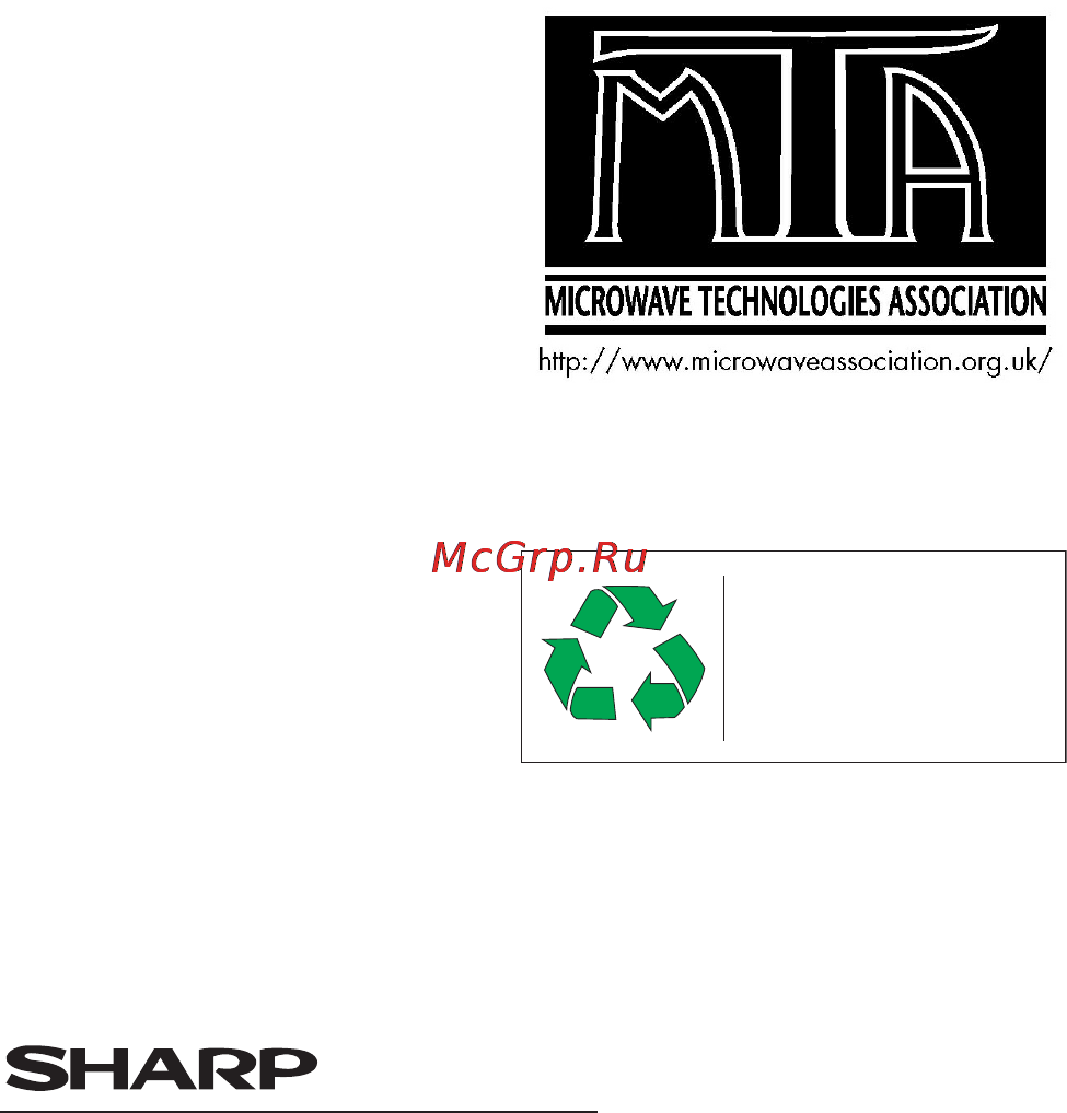 Sharp R-605R [33/33] Sharp corporation osaka japan tins a333urr1
