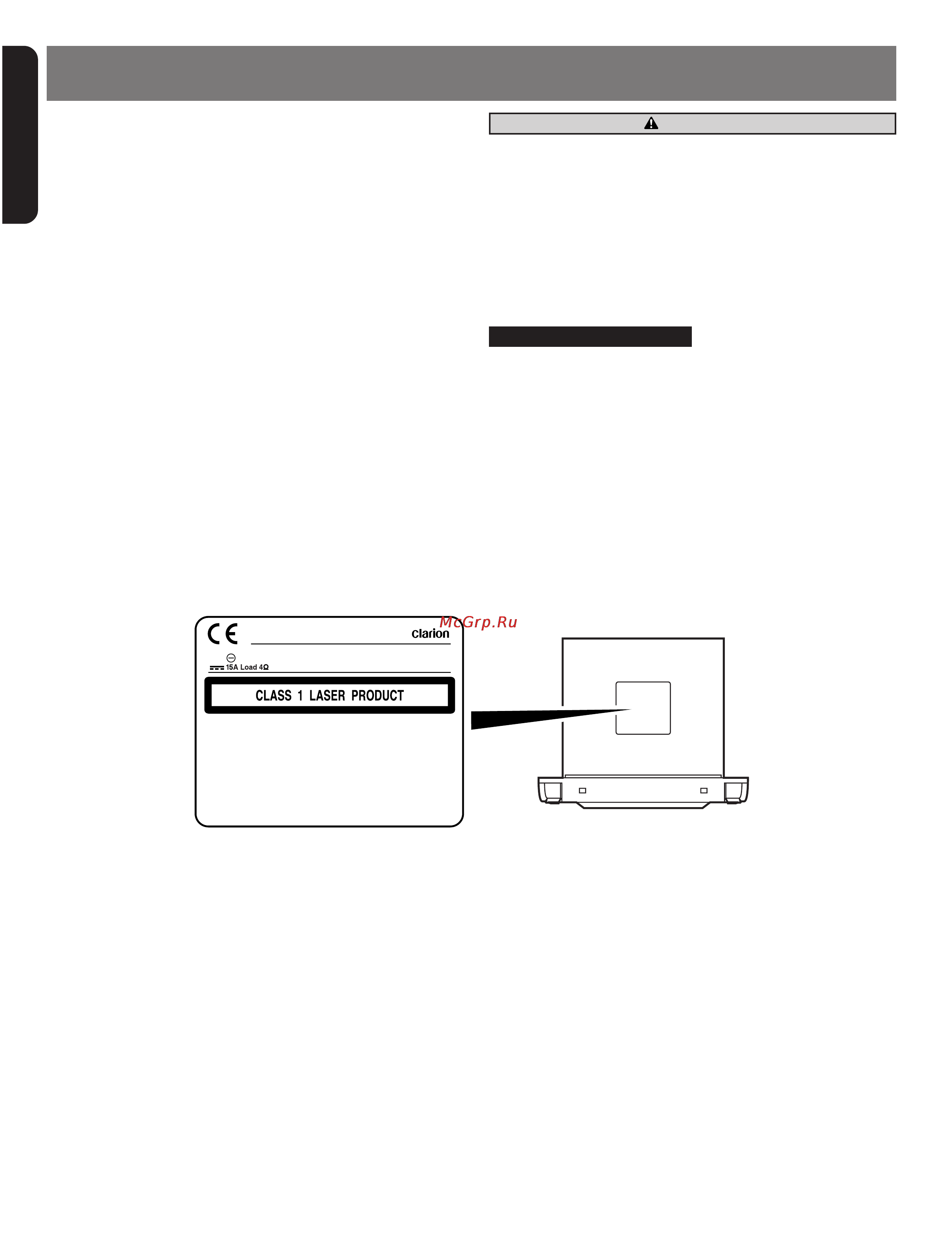 Clarion XMD3 [3/22] Precautions