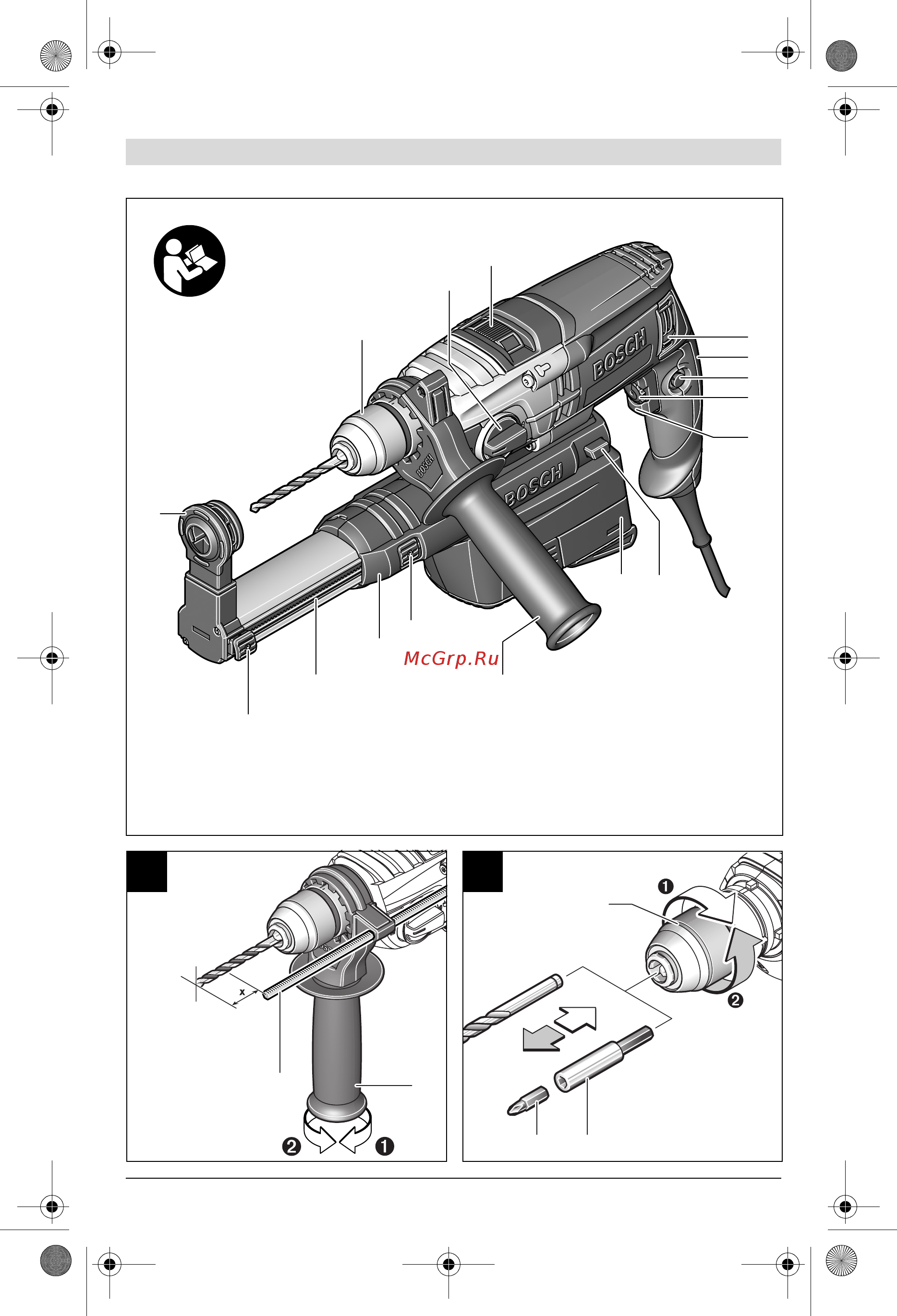 Bosch GSB 19-2 REA Professional Инструкция по эксплуатации онлайн [3/157] 328564