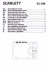 Scarlett SC-296 Инструкция по эксплуатации