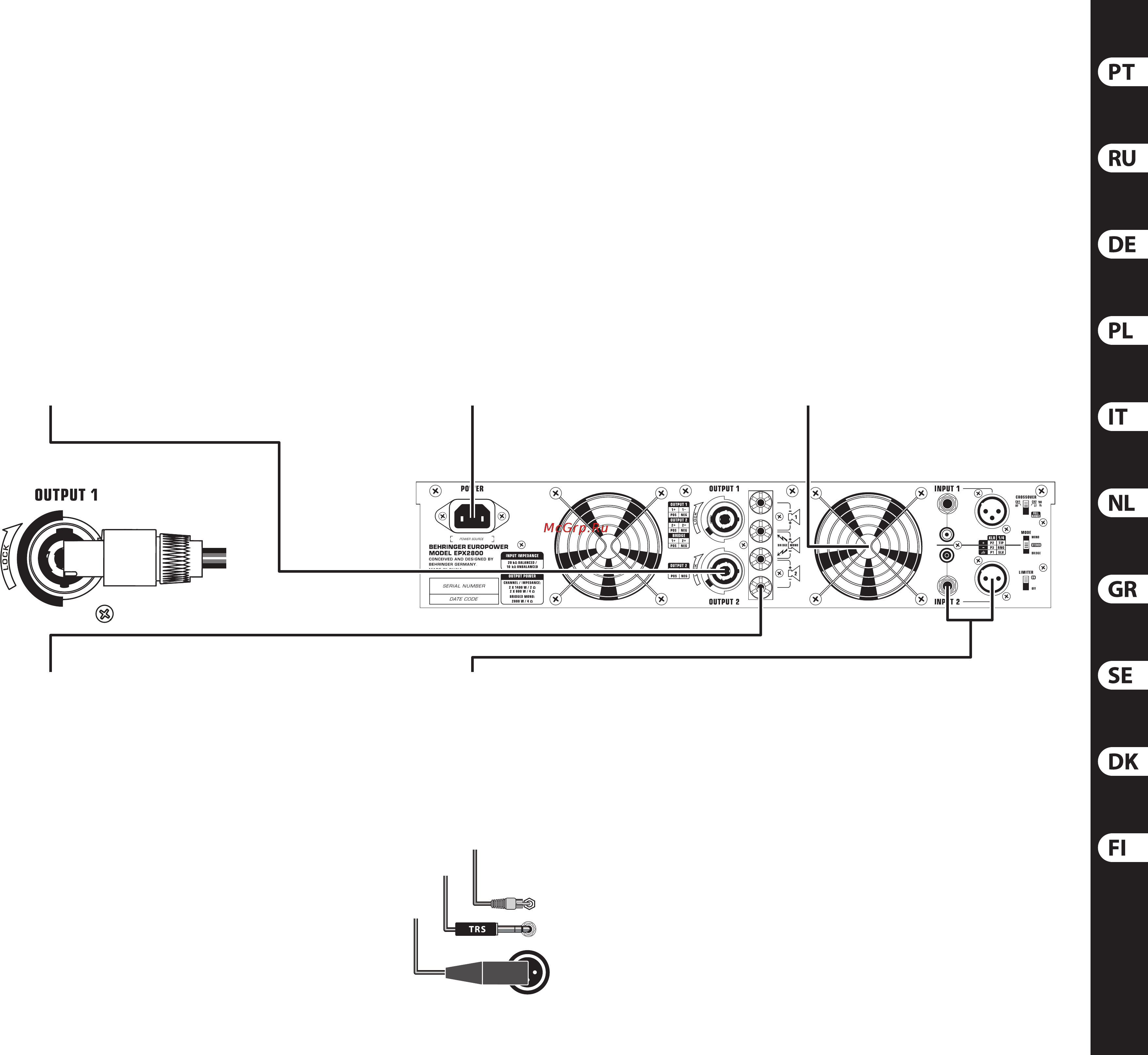 Behringer EPX 2800 EUROPOWER [15/26] Europower epx2800 epx4000 controls