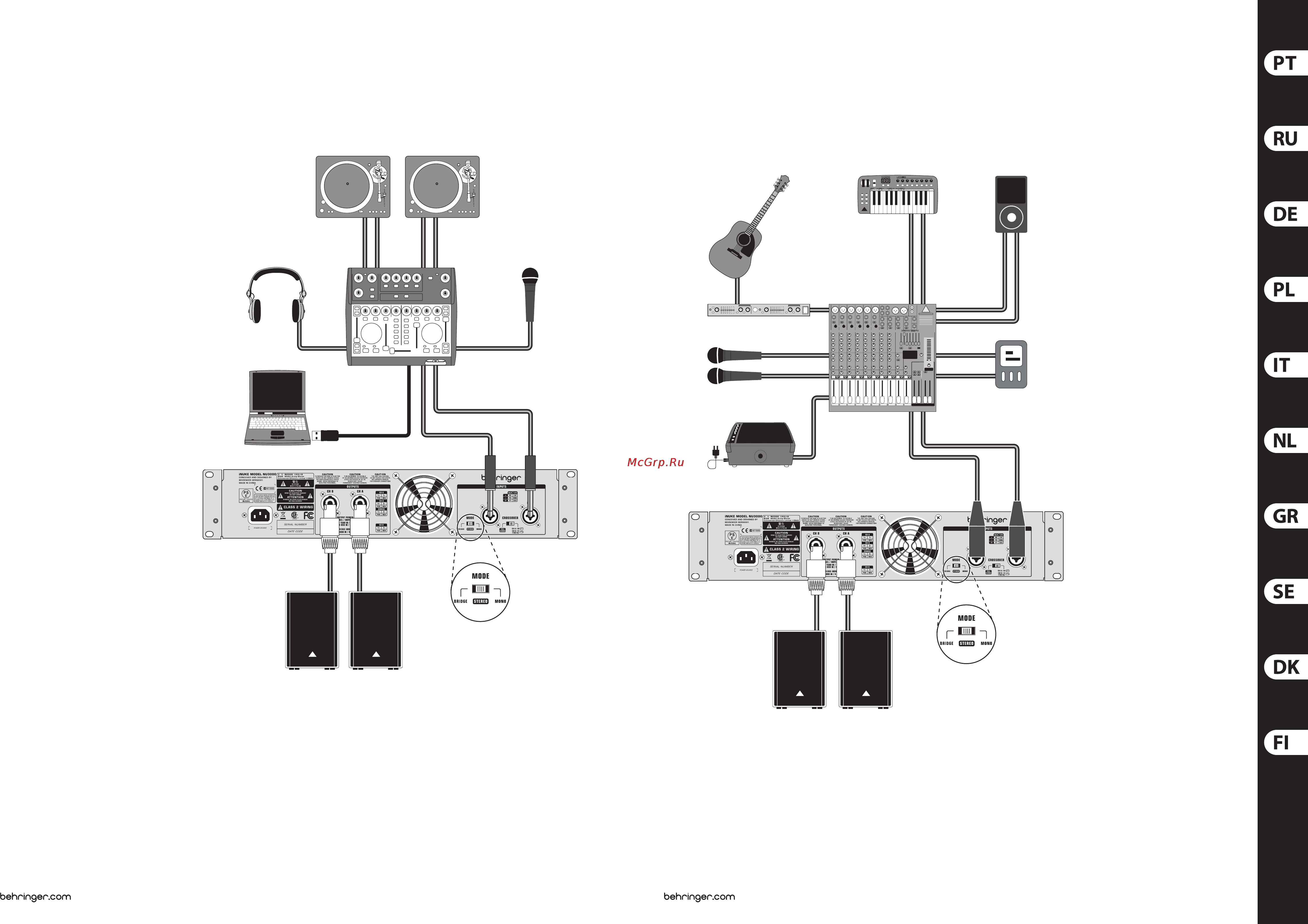 Behringer iNUKE NU1000 [12/25] Подключение