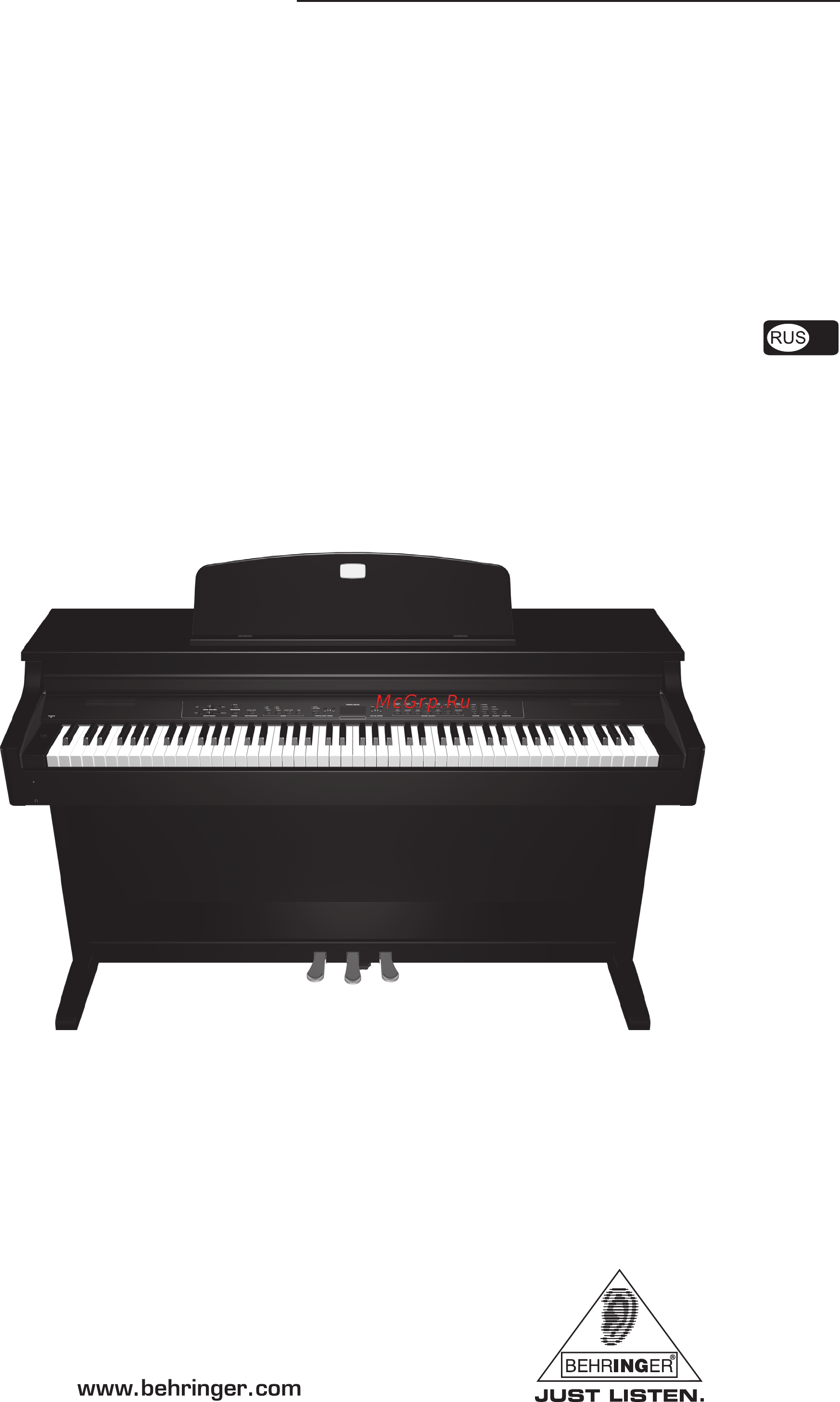 Behringer EG2080 EUROGRAND Инструкция по эксплуатации онлайн