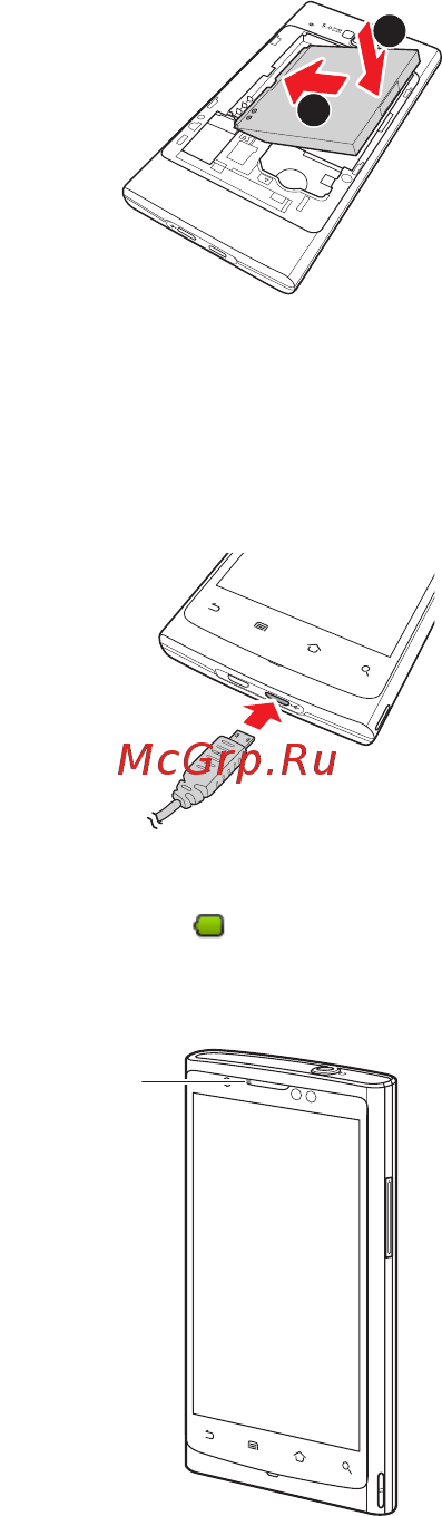 Huawei U9000 IDEOS X6 [7/57] Установка аккумулятора