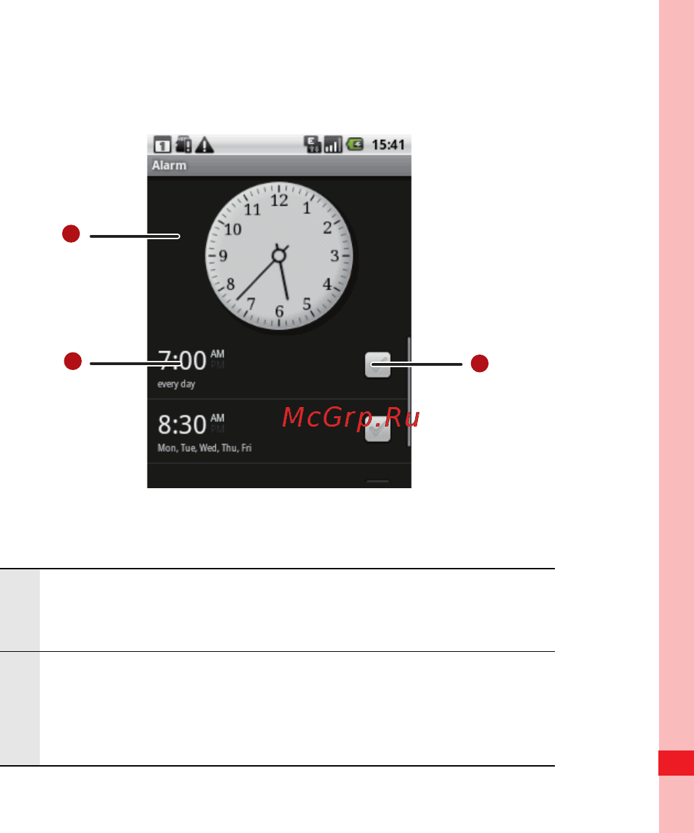 Huawei U8100 [140/187] Alarm list screen