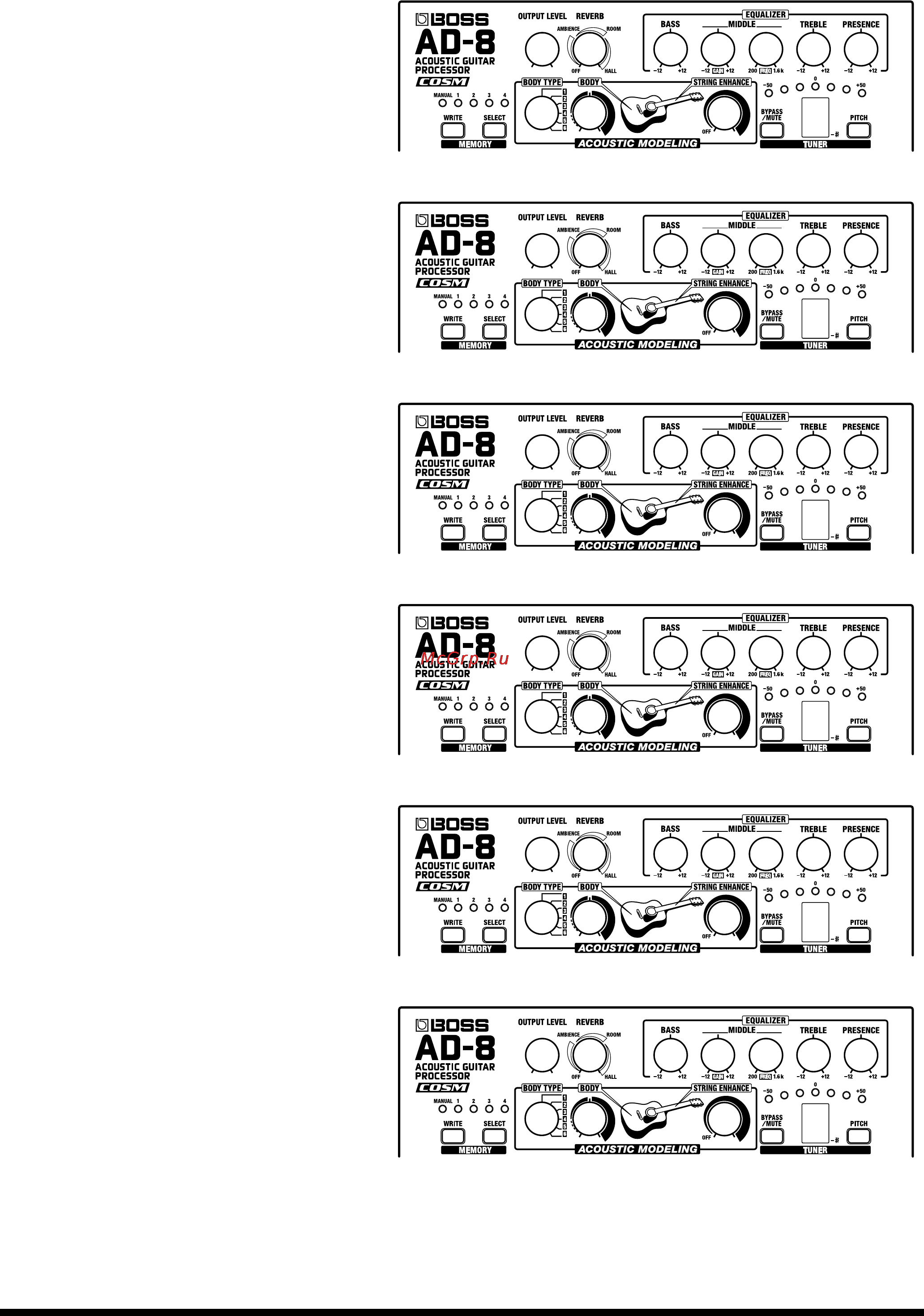 Boss AD-8 Инструкция по эксплуатации онлайн [15/20] 3713
