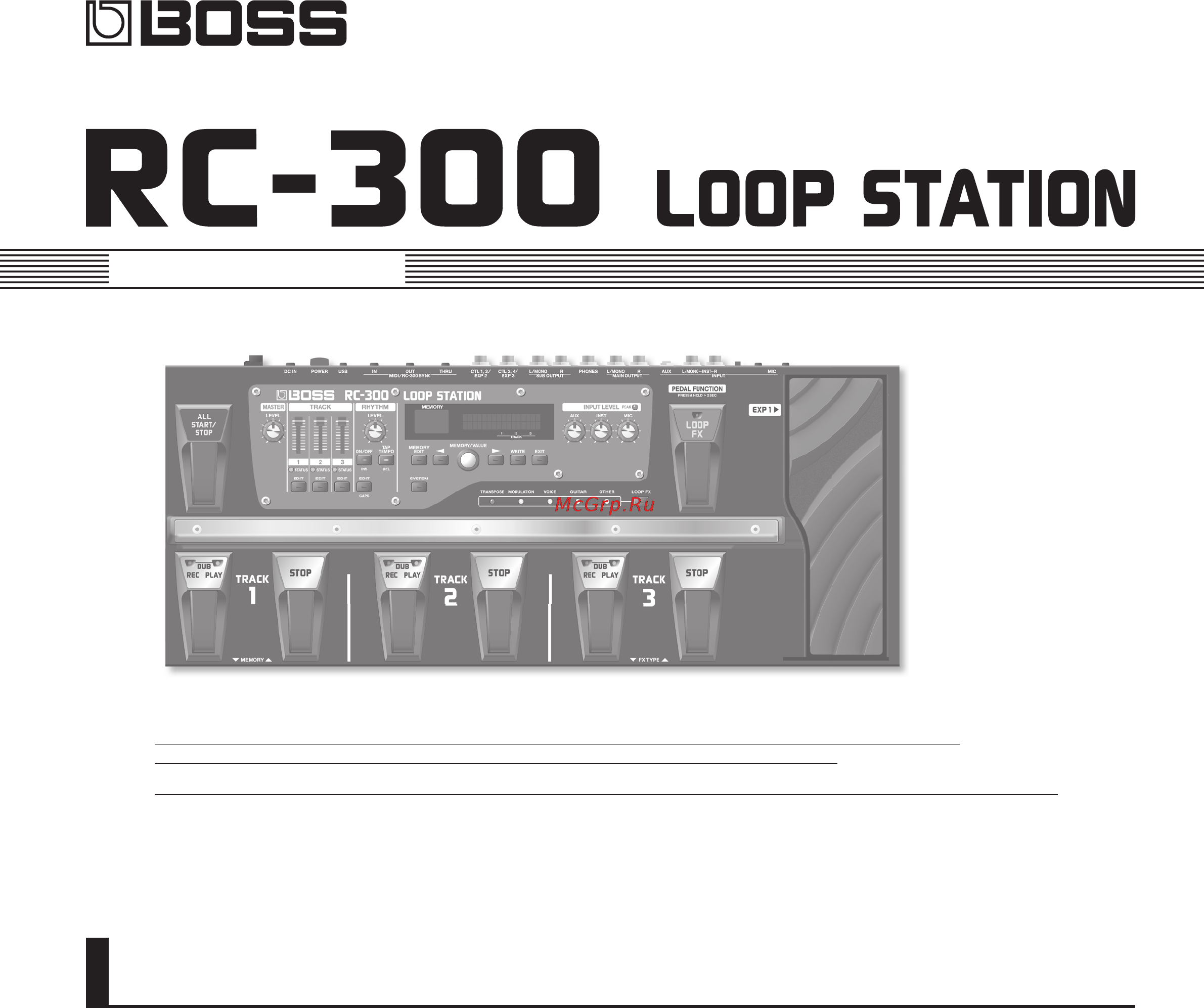 Boss RC-300 Инструкция по эксплуатации онлайн