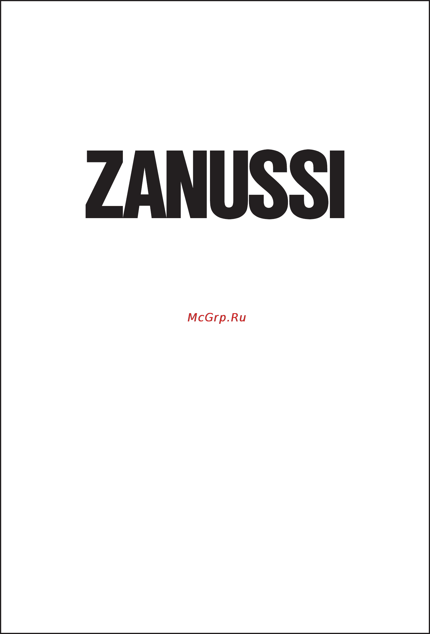 Zanussi ZRB334WO Инструкция по эксплуатации онлайн