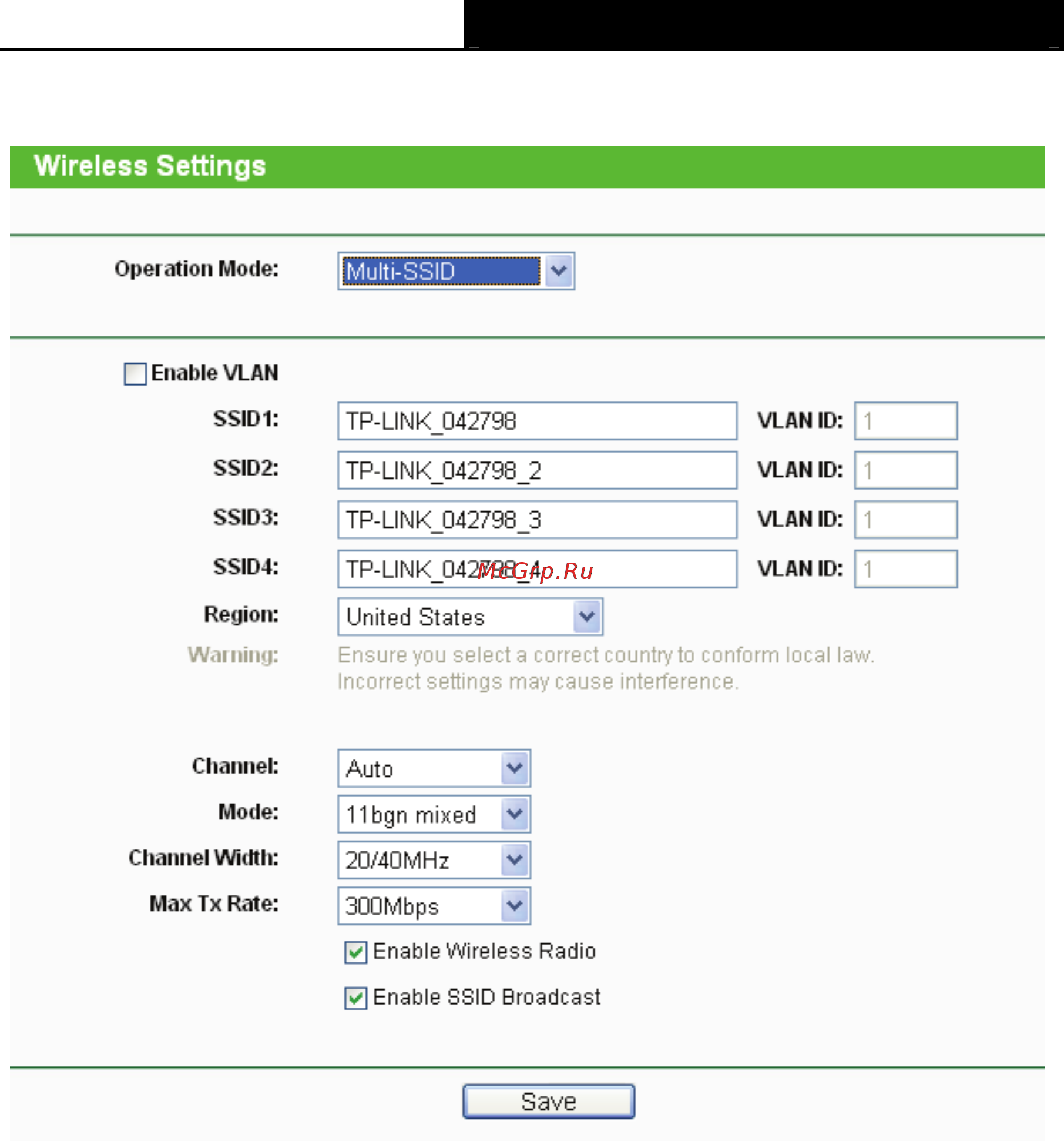 Tp-Link TL-WA801ND V1 Руководство пользователя онлайн [32/76] 392778