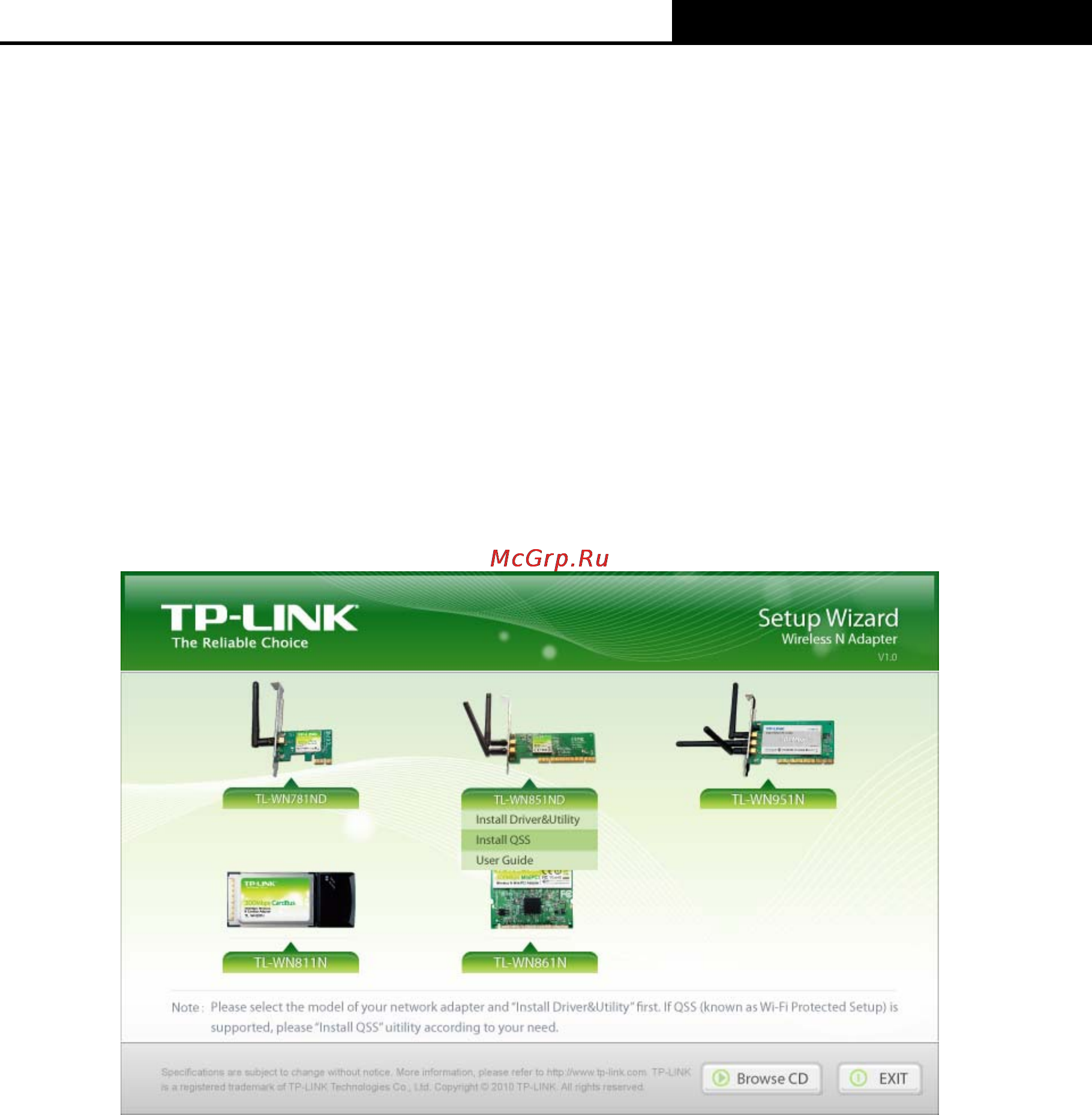 Tp-Link TL-WN851ND [36/44] Chapter 4 qss configuration