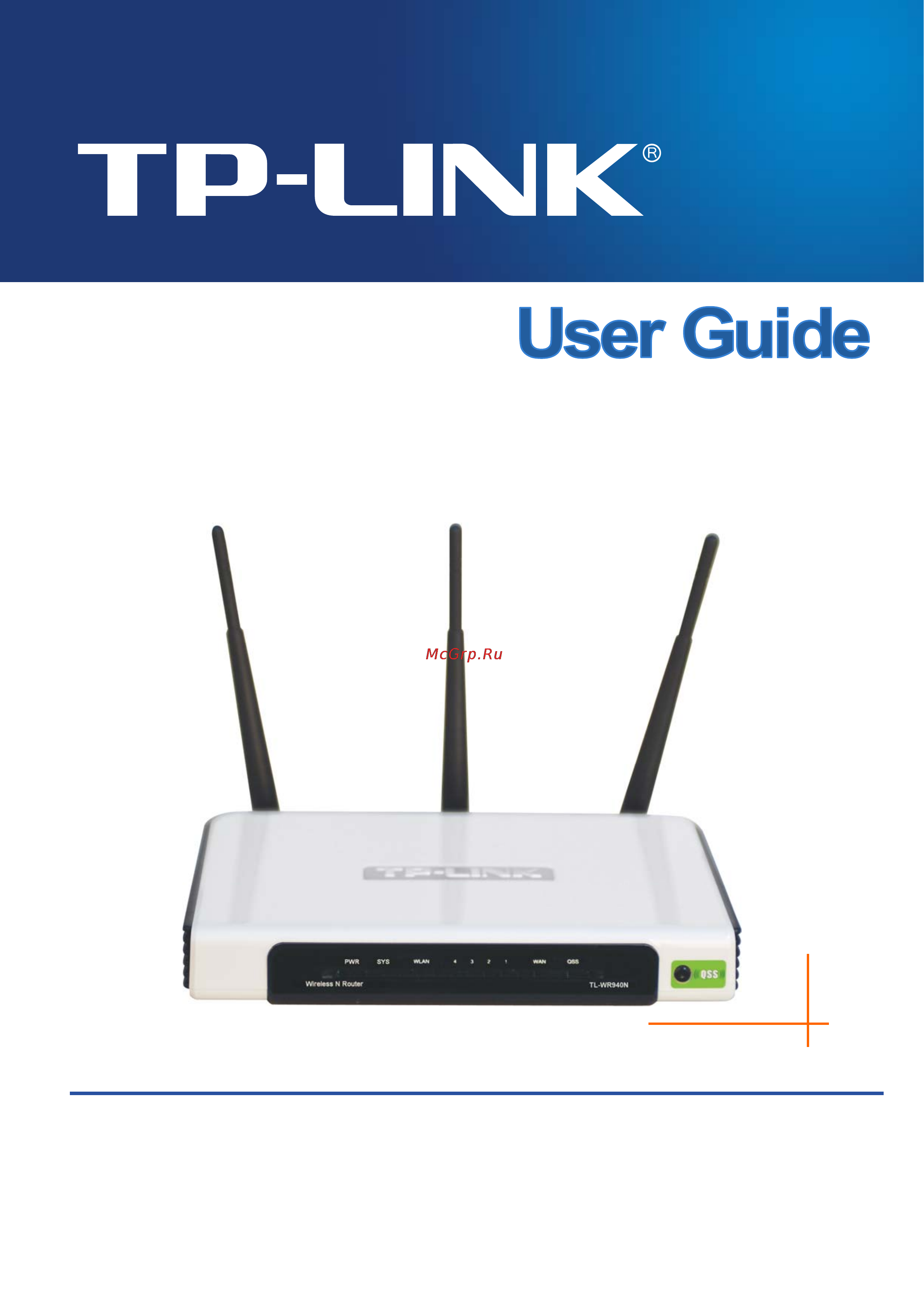 Tp-Link TL-WR940N Инструкция по эксплуатации онлайн