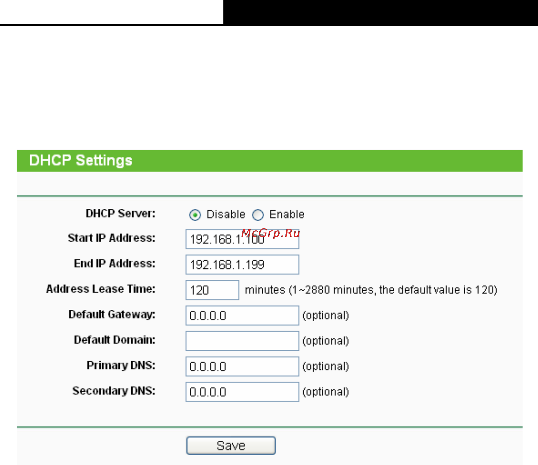 Tp-Link TL-WA701ND [57/76] Dhcp settings