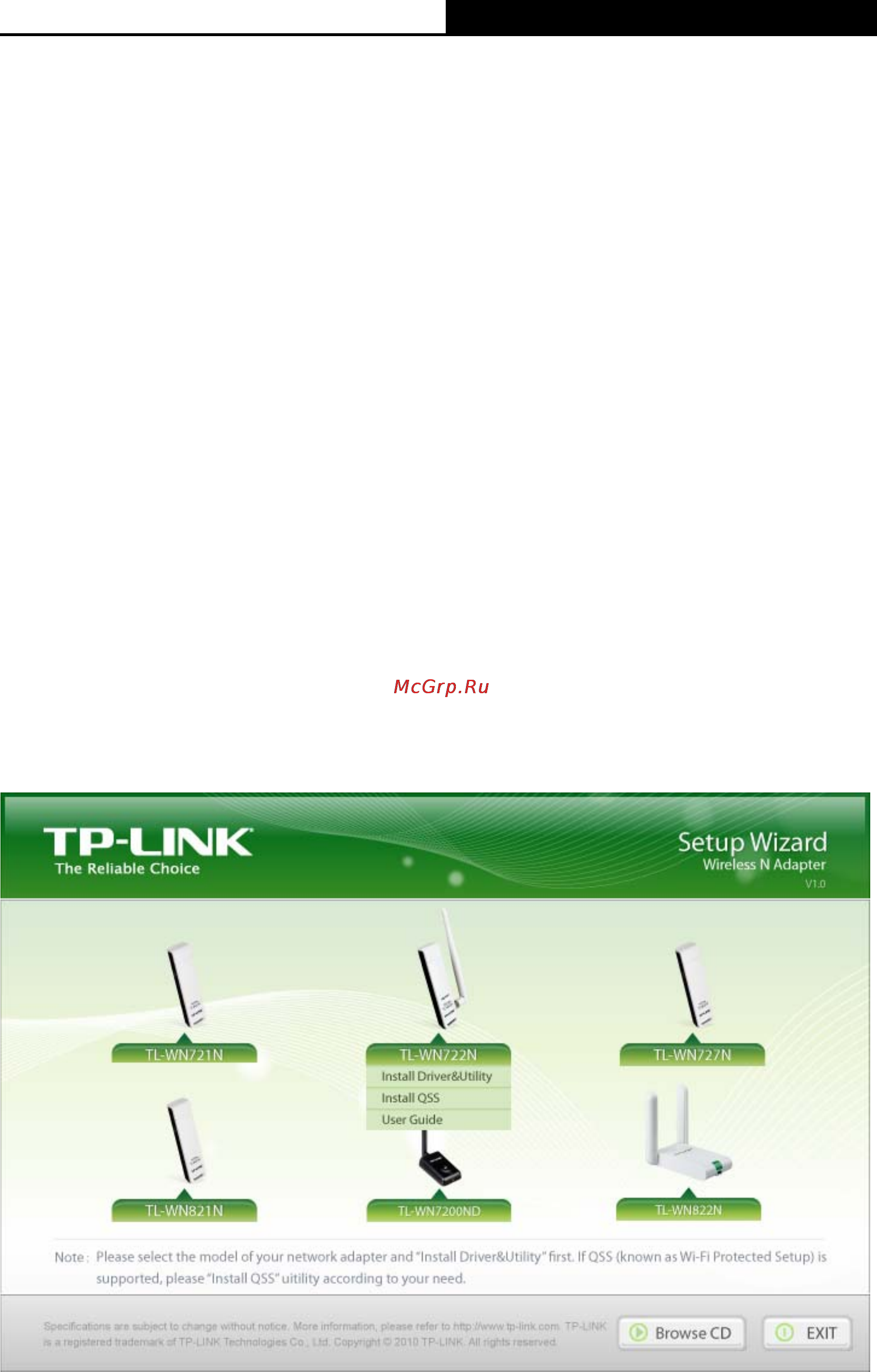 Tp-Link TL-WN722NC [10/49] Software installation