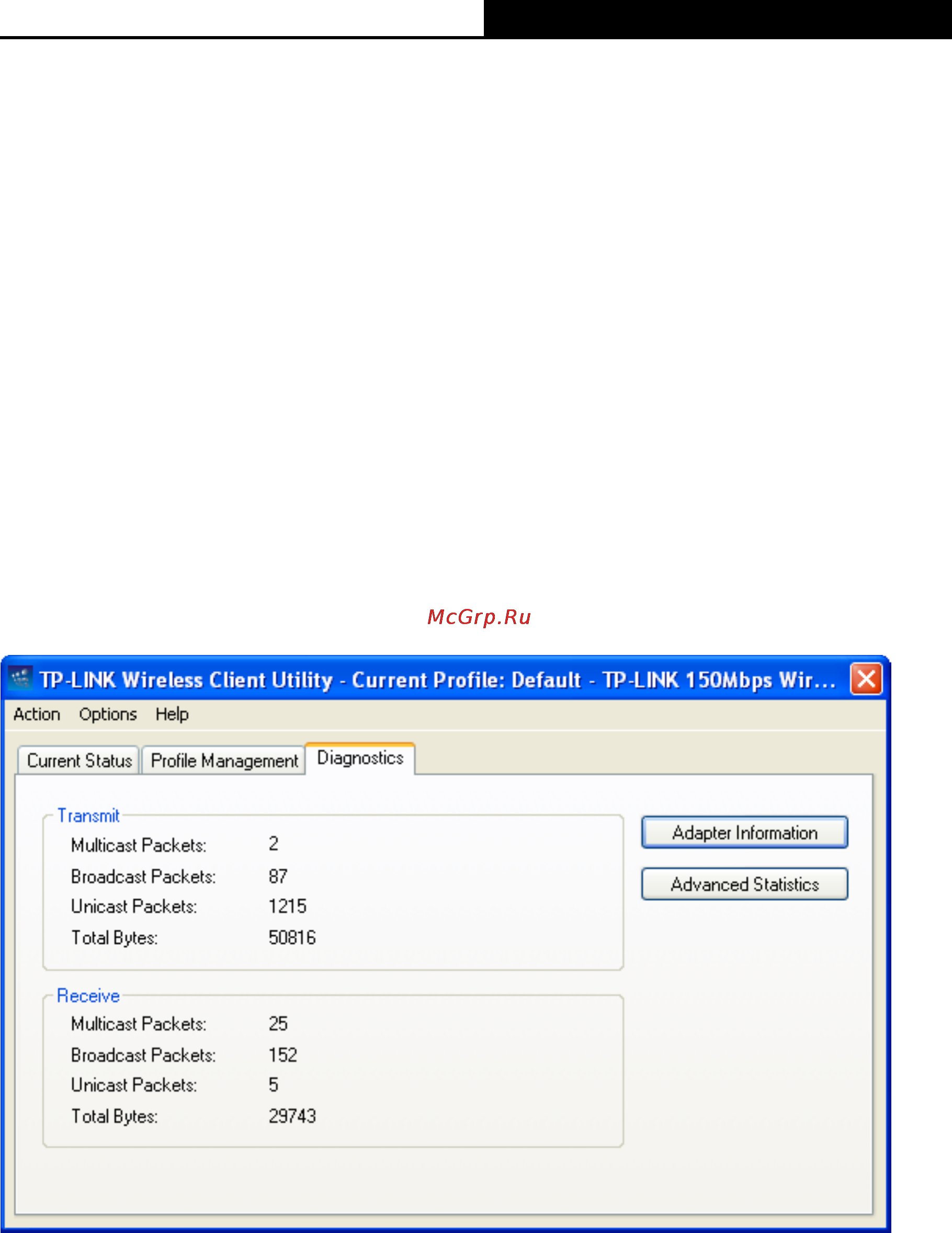 Tp-Link TL-WN722NC [34/49] Diagnostics