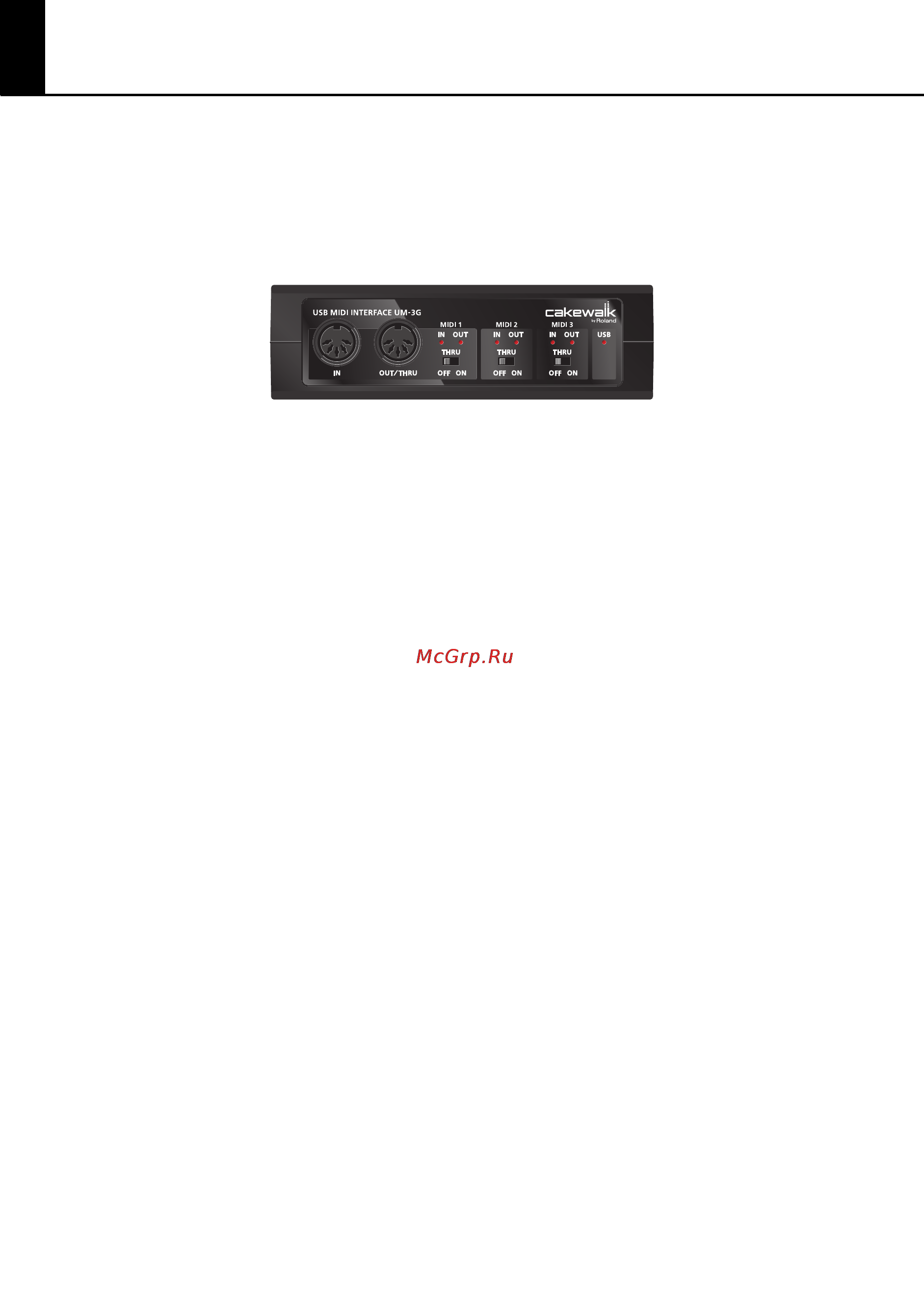 Cakewalk UM-3G [7/49] Н комплект поставки